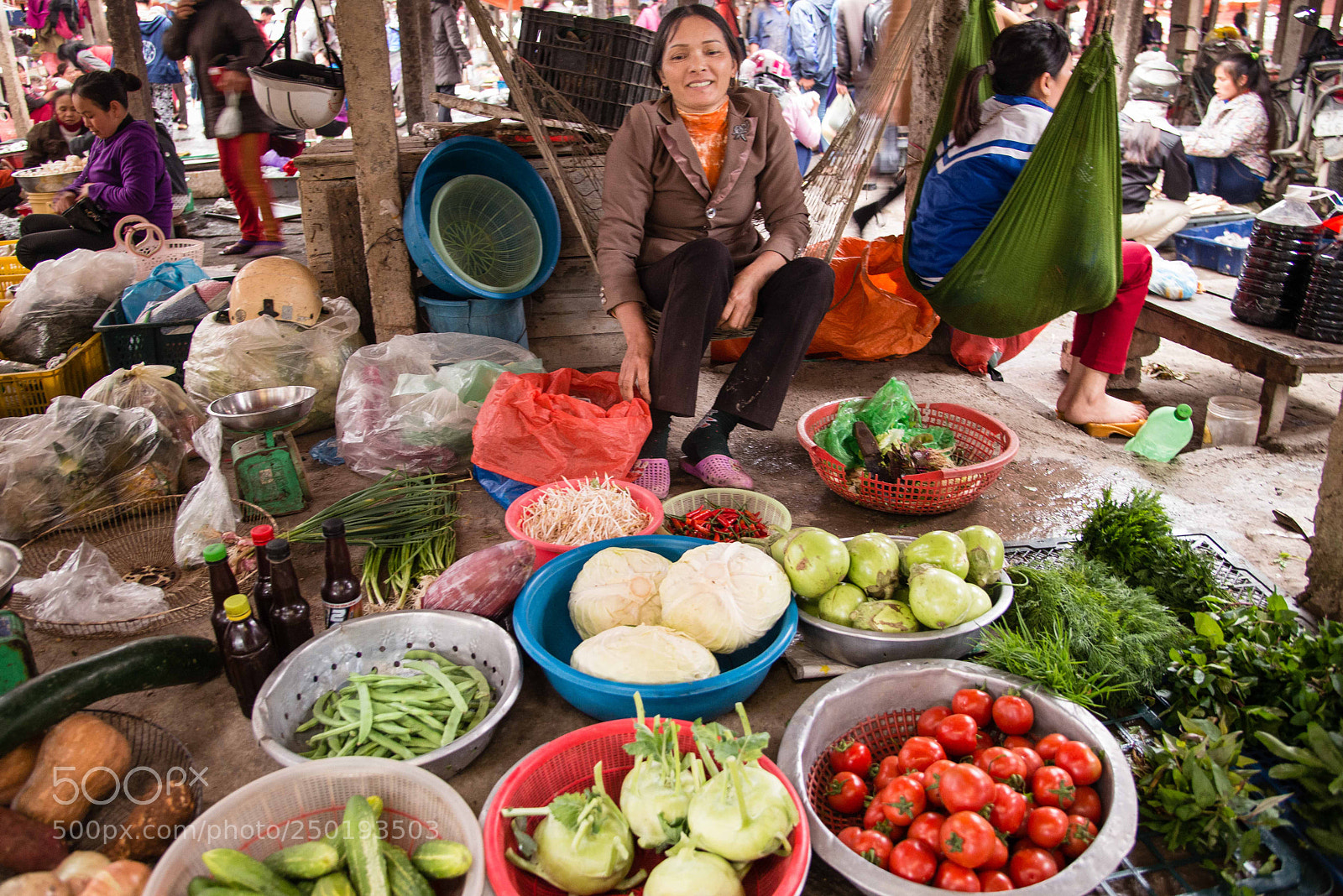 Nikon D800 sample photo. Marché vietnamien photography