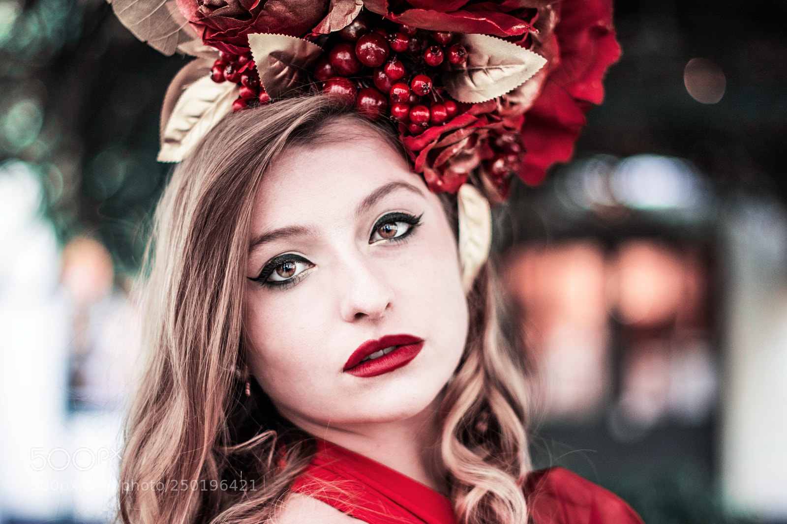 Nikon D7100 sample photo. Red girl photography