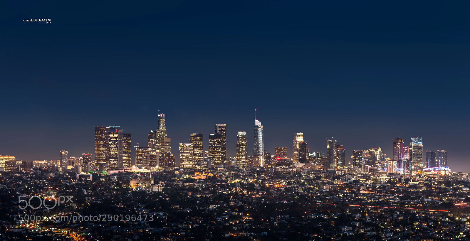 Nikon D610 sample photo. La skyline by night photography