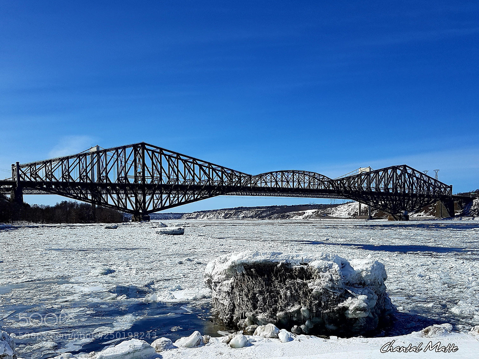 Samsung Galaxy S7 sample photo. Quebec bridge today photography