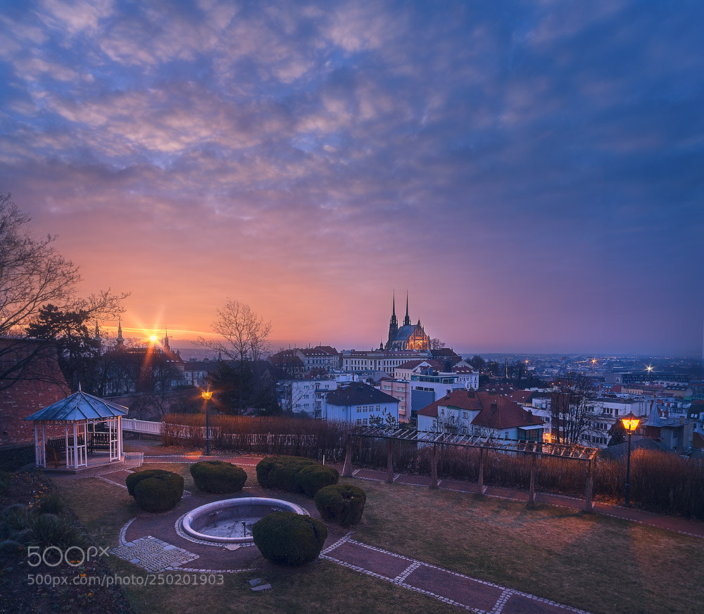 Nikon D7000 sample photo. Sunrise over brno, czech photography
