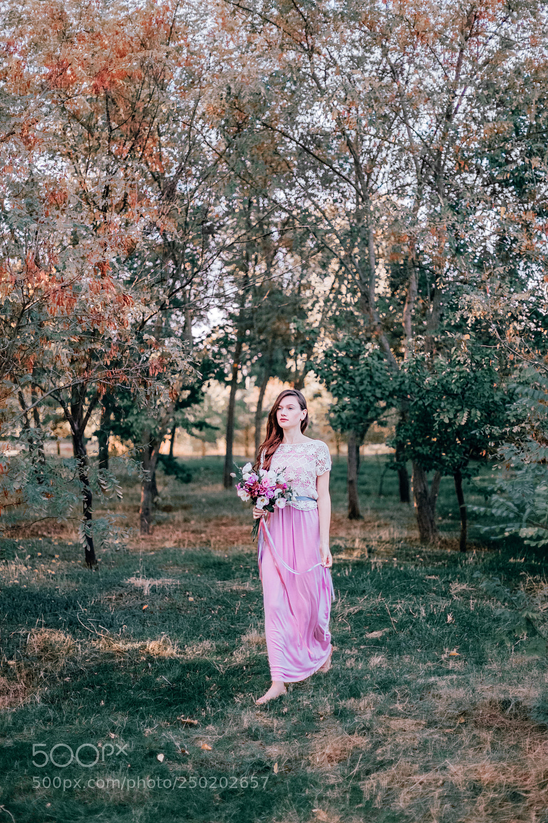 Canon EOS 5D Mark II sample photo. Girl with flowers photography