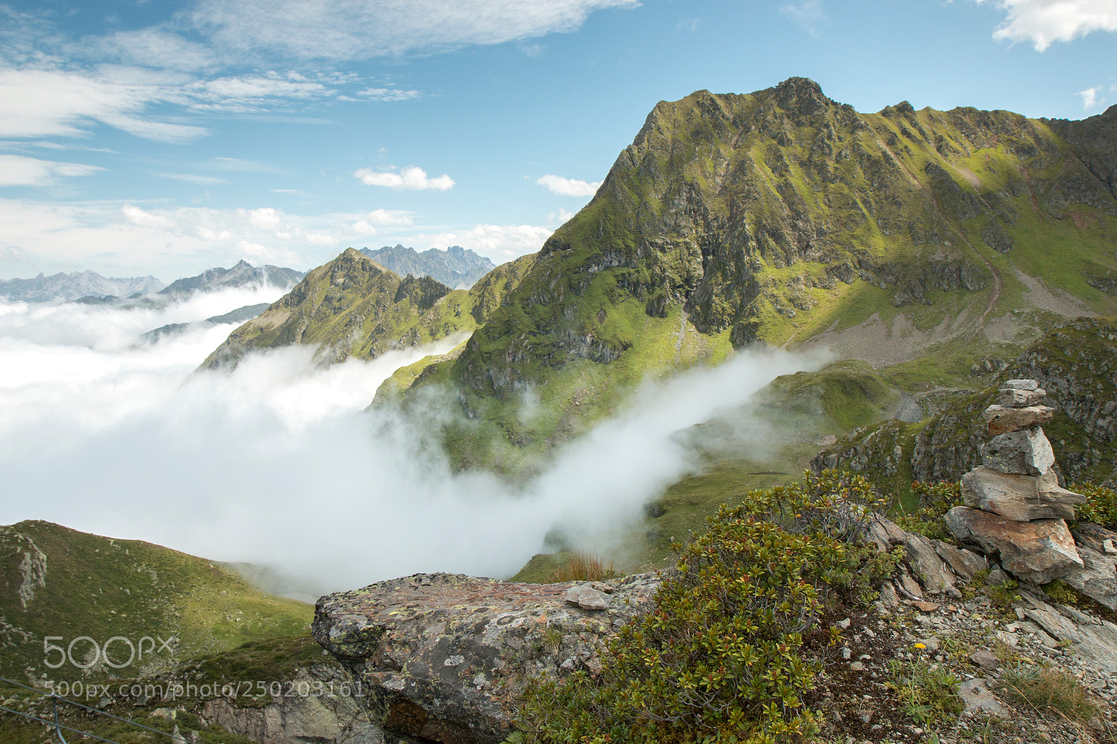 Canon EOS 70D sample photo. Mountains in mist photography