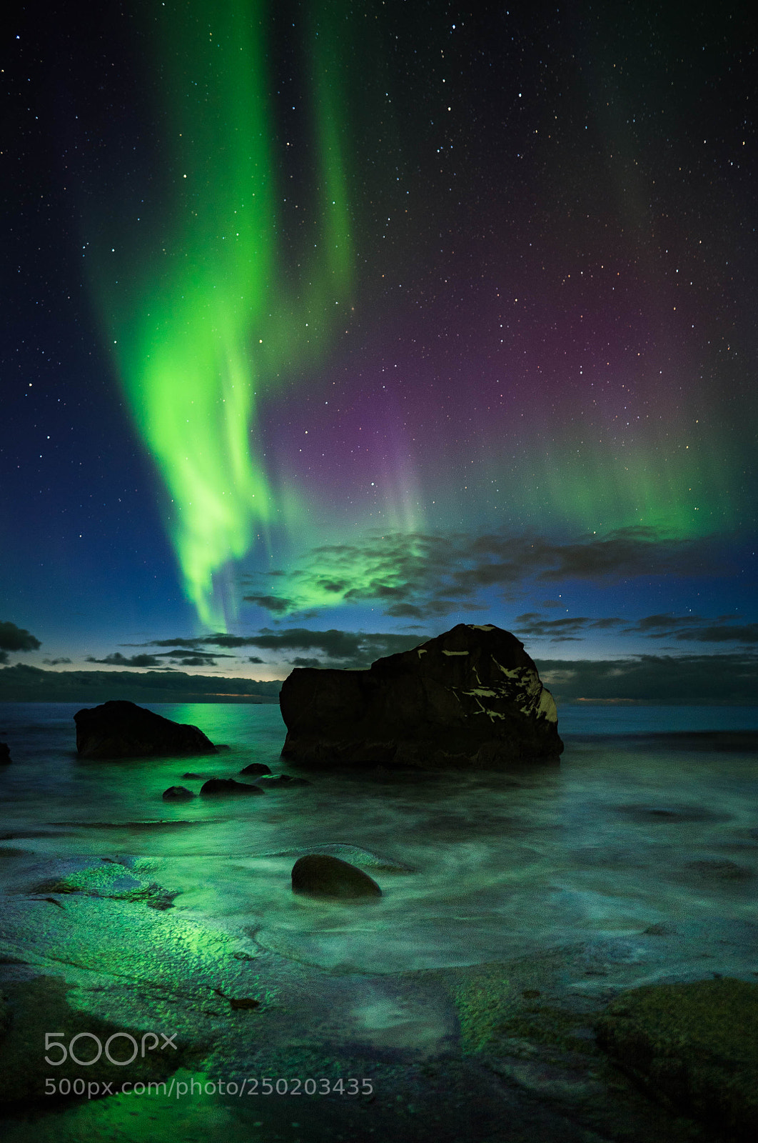Sony a7S II sample photo. Northern lights photography