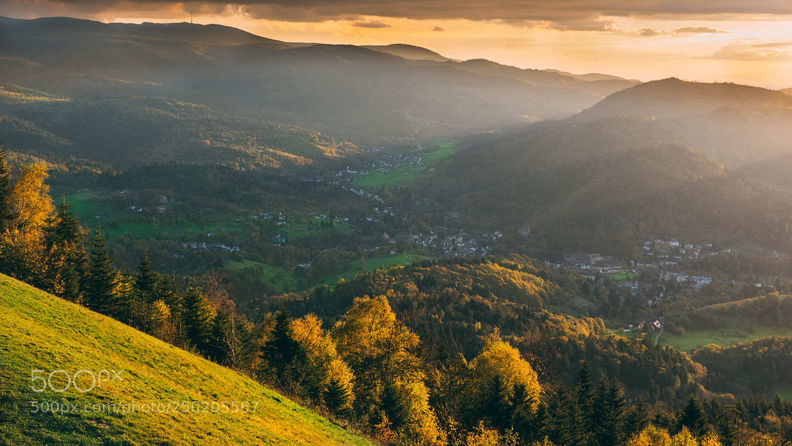 Nikon D7200 sample photo. Sunset in baden baden photography