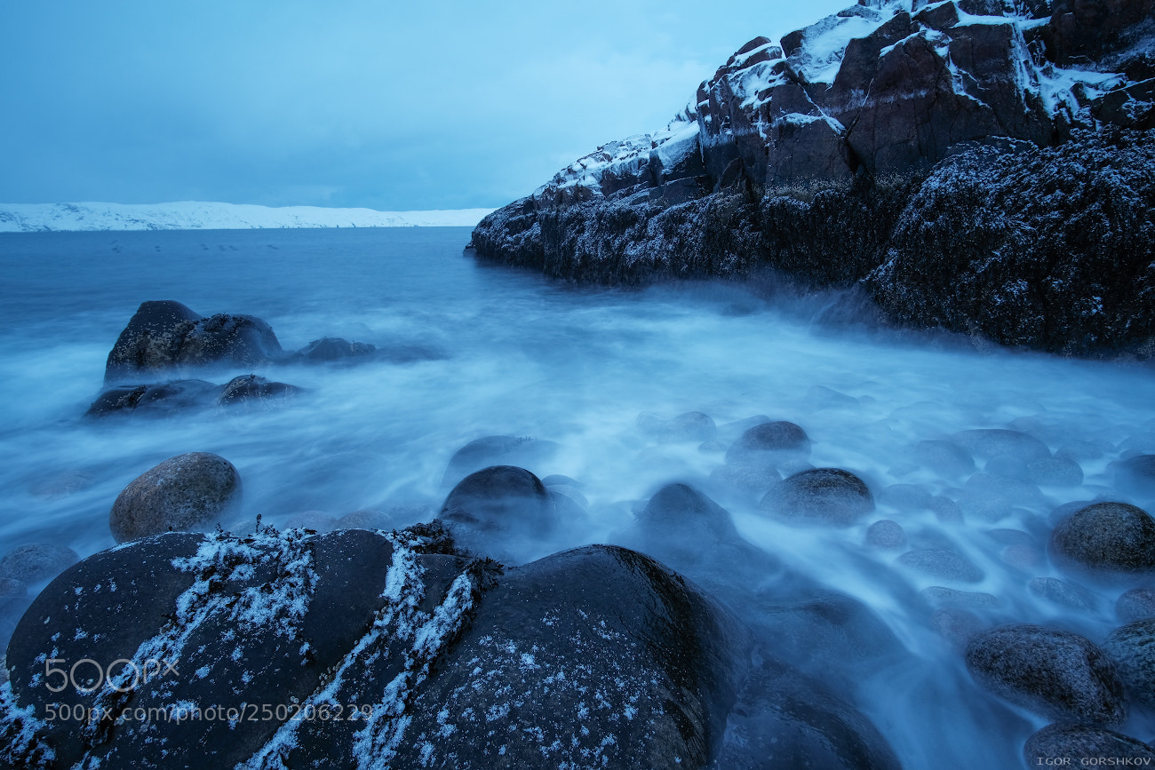Fujifilm X-T20 sample photo. Evening northern sea photography