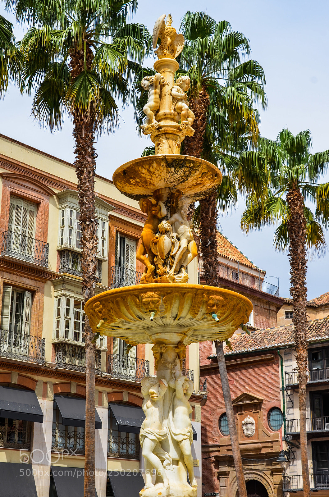 Nikon D7000 sample photo. Genoa fountain photography