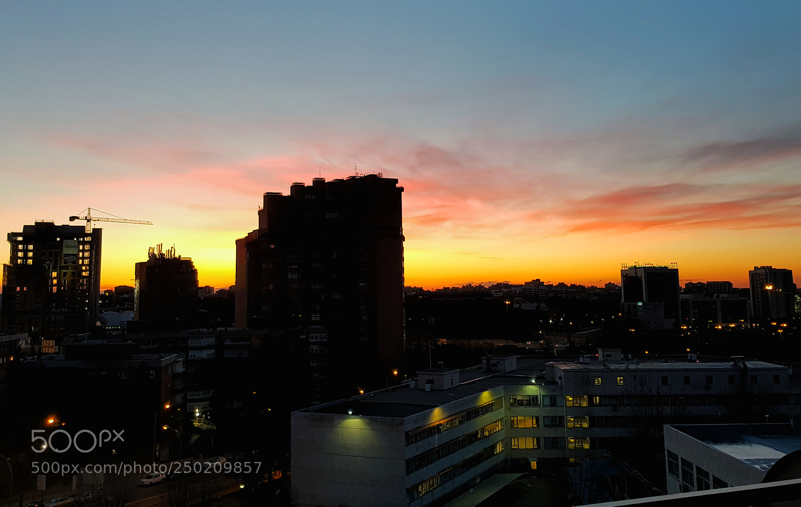 Samsung Galaxy S8 sample photo. Amanece en madrid photography
