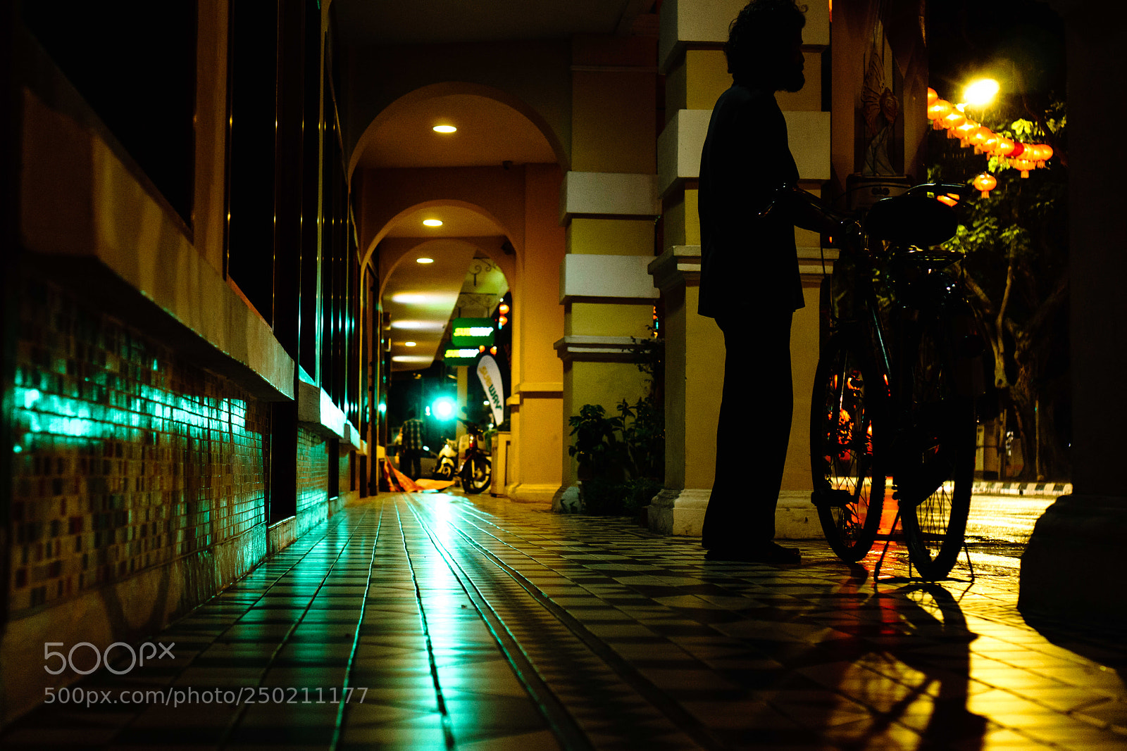 Sony a6000 sample photo. Night biker photography