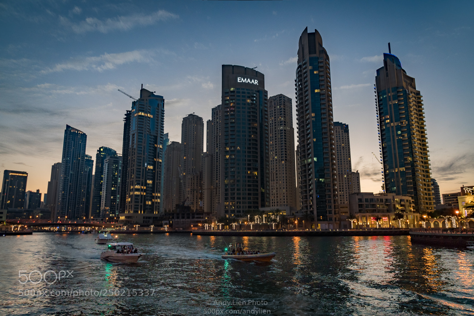 Sony a6500 sample photo. Dubai marina at dusk photography