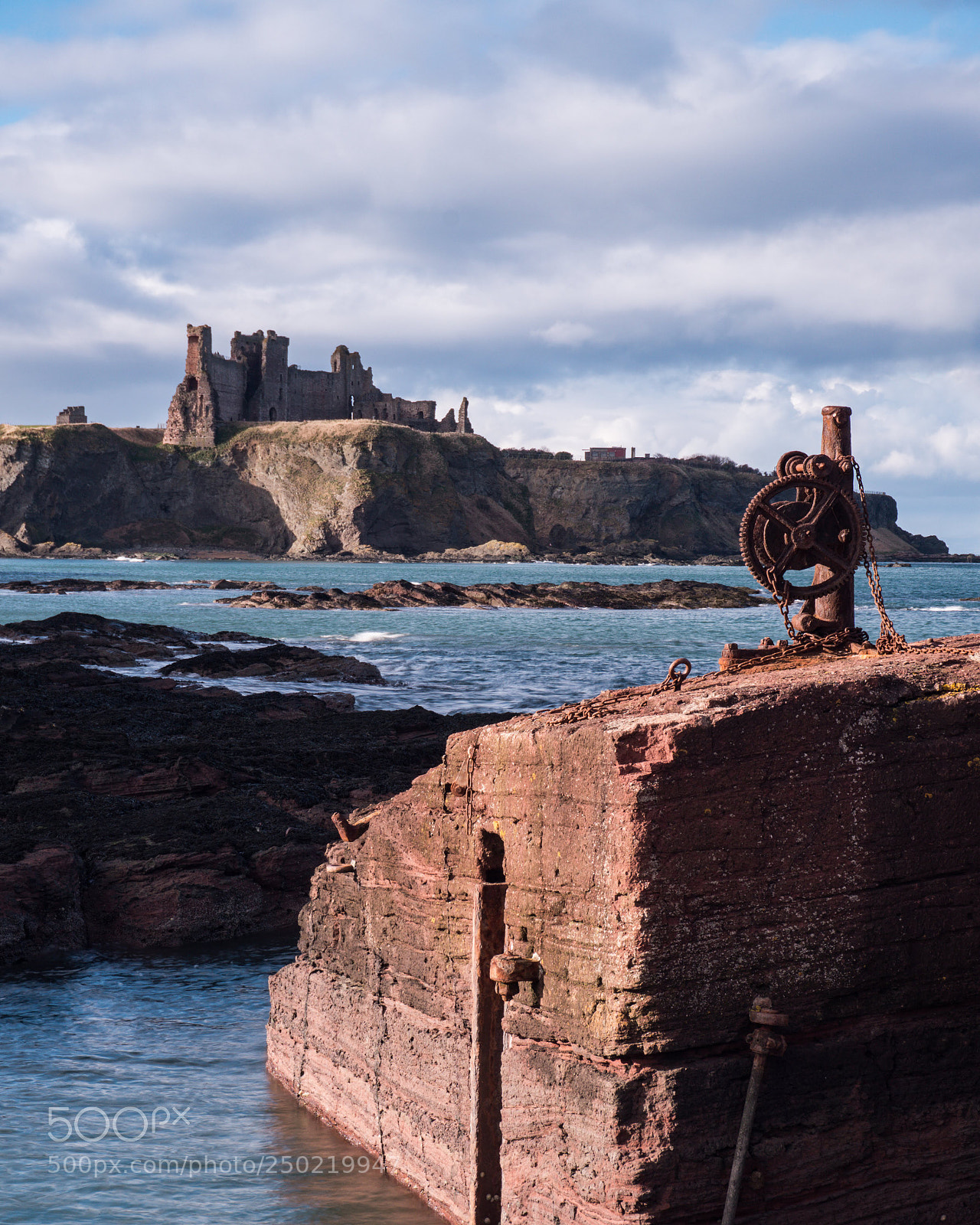 Sony a6000 sample photo. Tantallon castle from seacliff photography