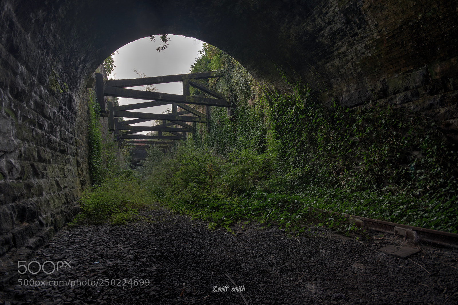 Nikon D5500 sample photo. Abandoned train tunnel photography