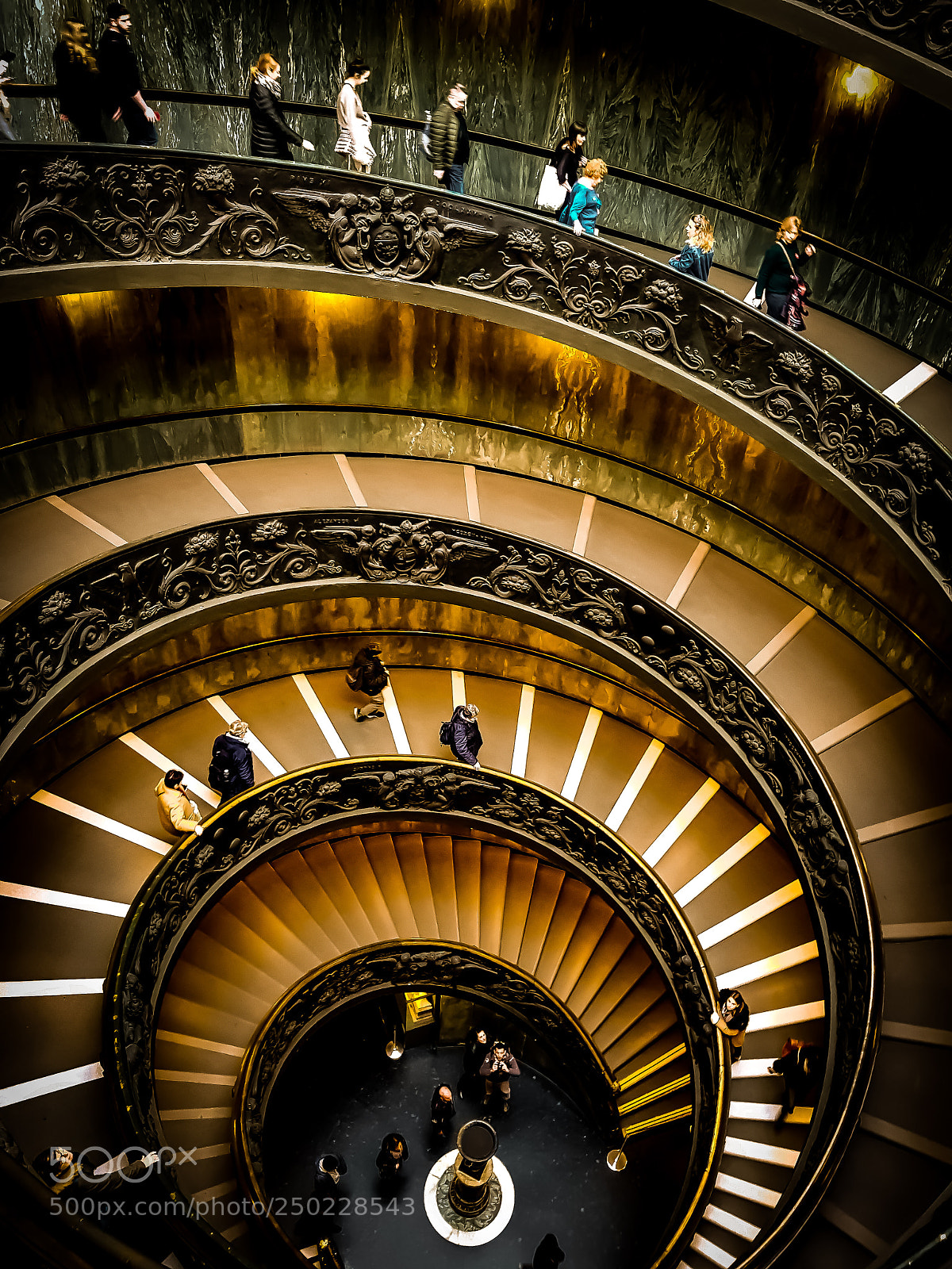 Samsung Galaxy S8 sample photo. Spiral stairs in vatican photography
