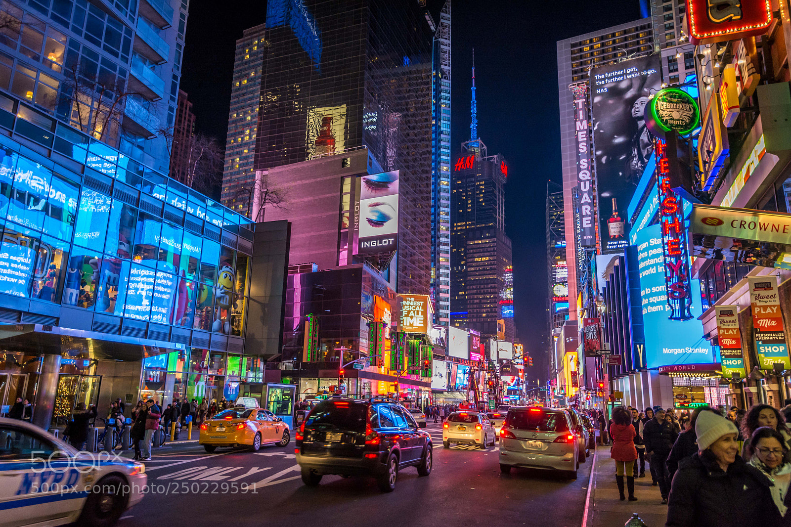 Nikon D5200 sample photo. Times square in winter photography