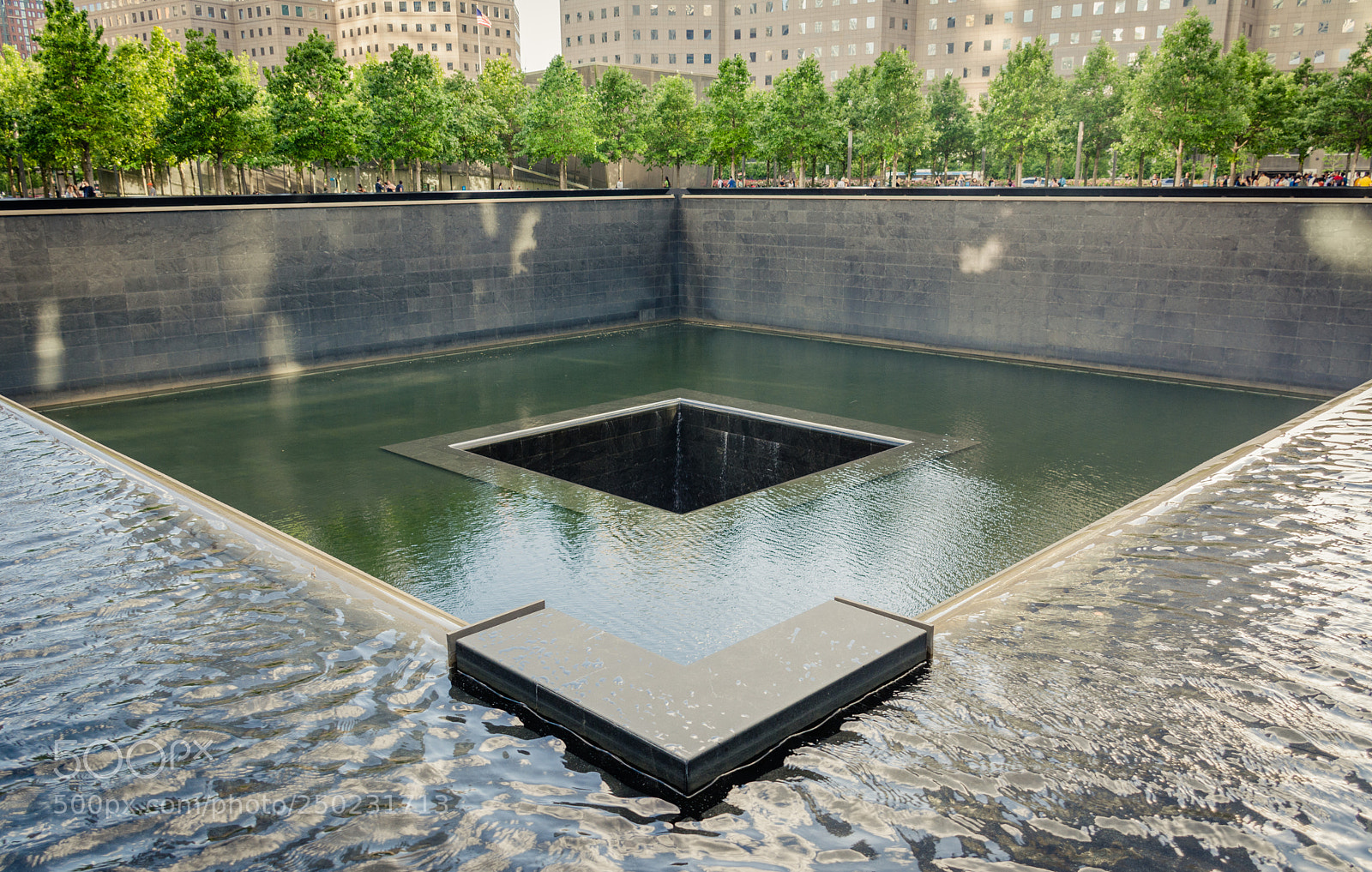 Nikon D5200 sample photo. 9/11 memorial pool photography
