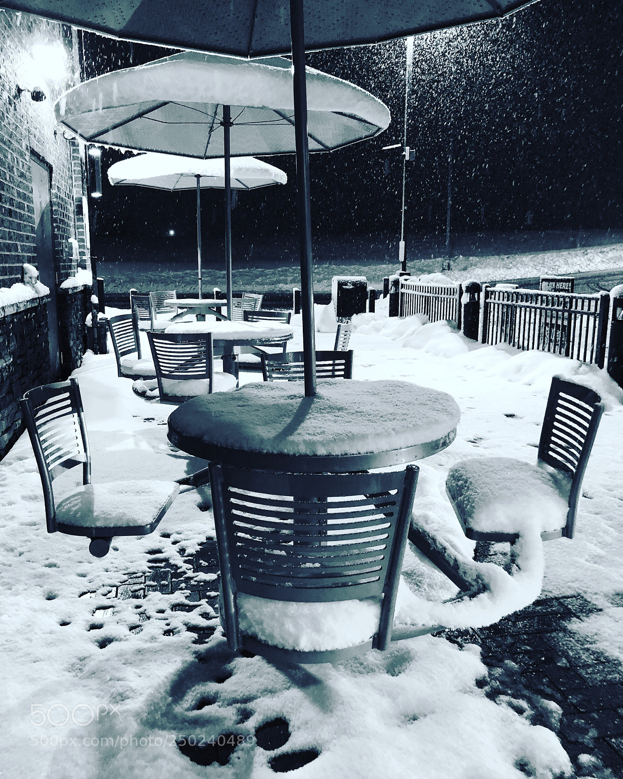 Apple iPhone X sample photo. Spring snowfall  photography