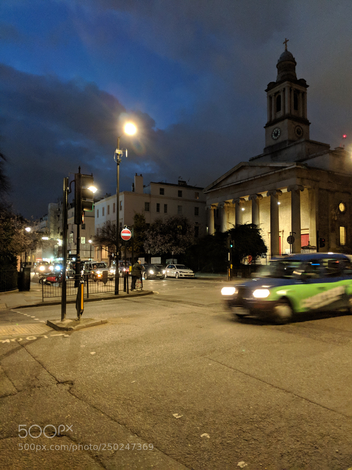 Google Pixel 2 sample photo. Winter night's photography