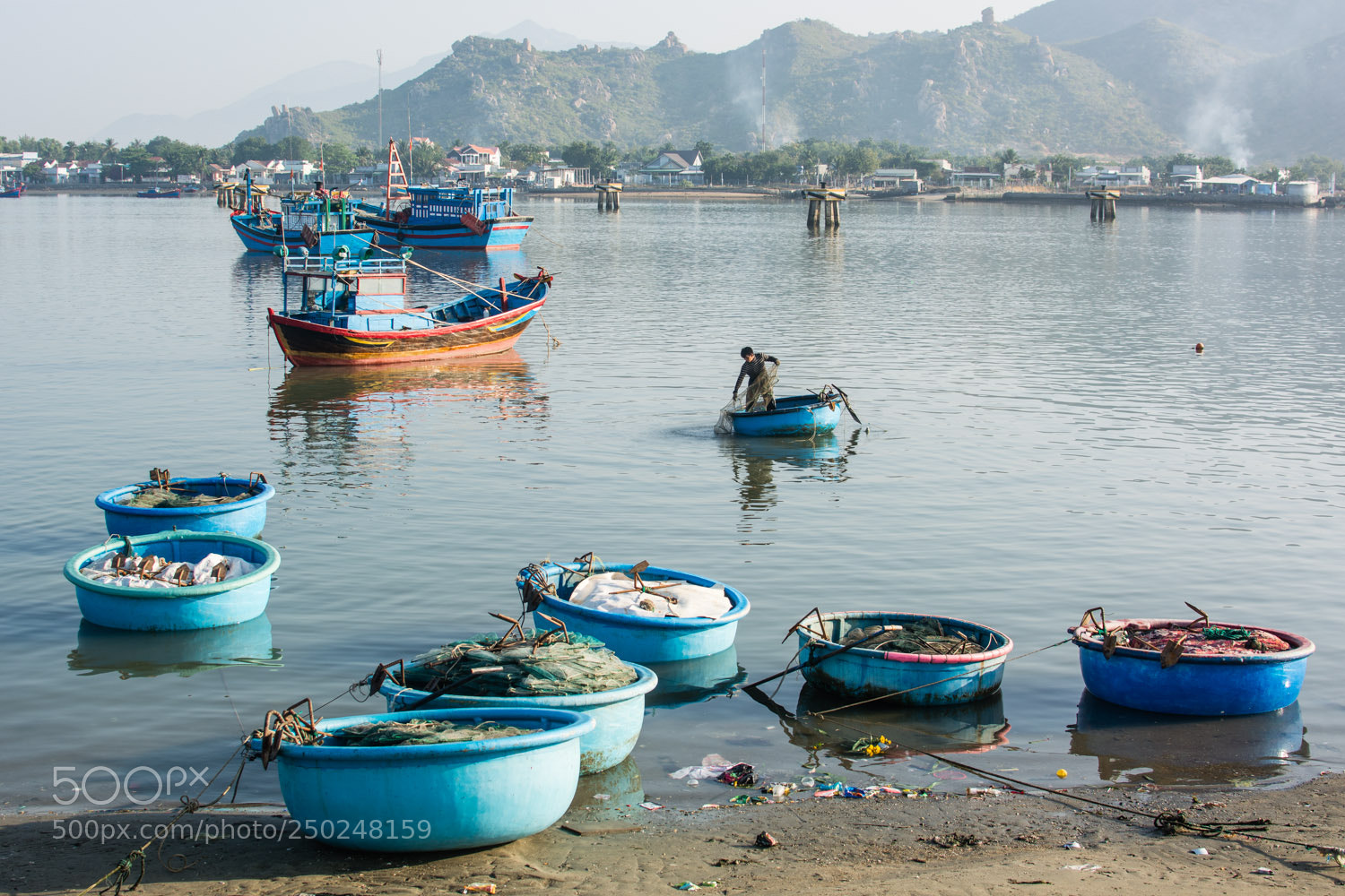 Nikon D5200 sample photo. Early morning fishing village photography