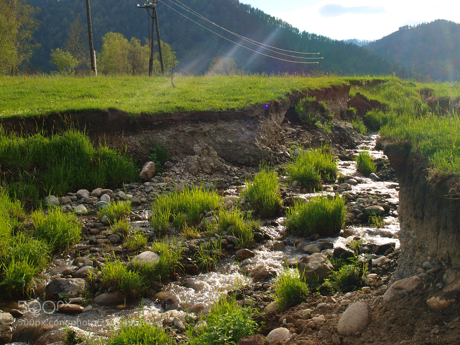 Olympus E-420 (EVOLT E-420) sample photo. Mountain river photography