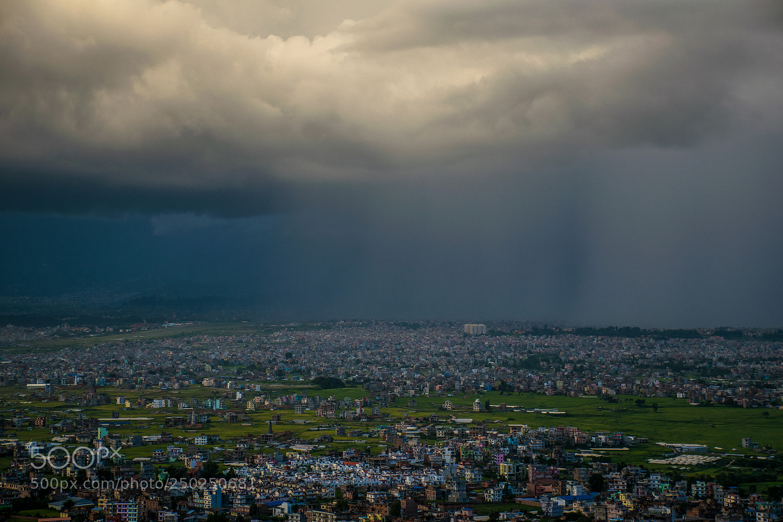 Nikon D5300 sample photo. Monsoon rain hit city photography