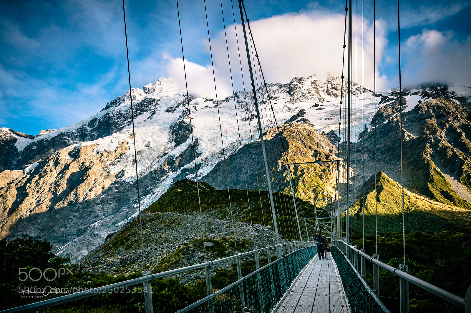 Nikon D5500 sample photo. Hooker valley swingbridge photography