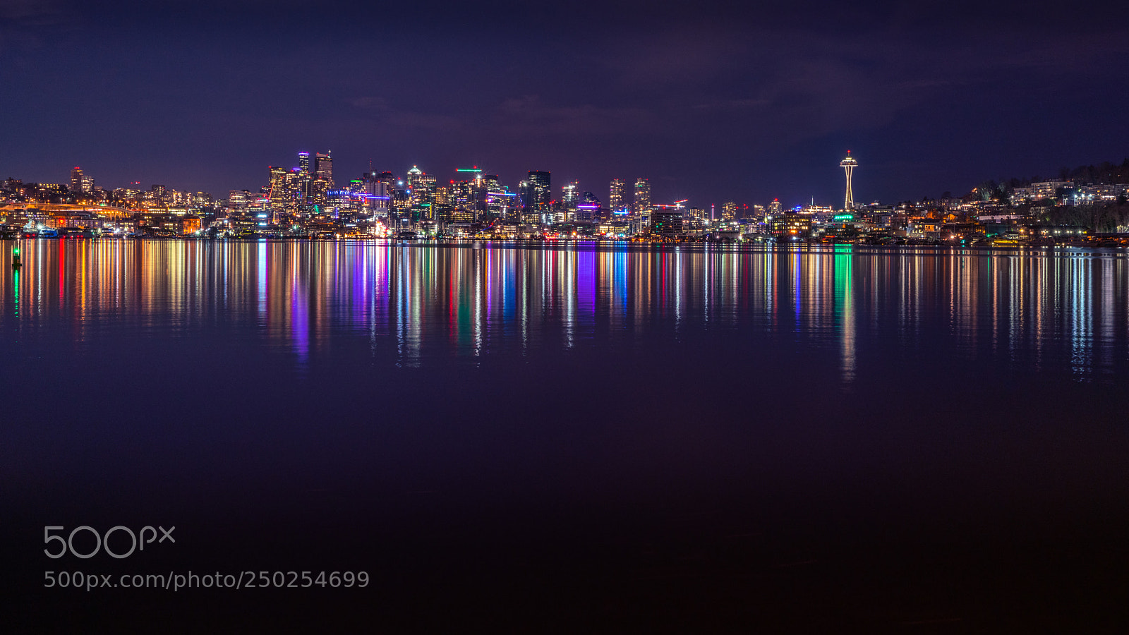 Sony a7R III sample photo. Seattle at night photography