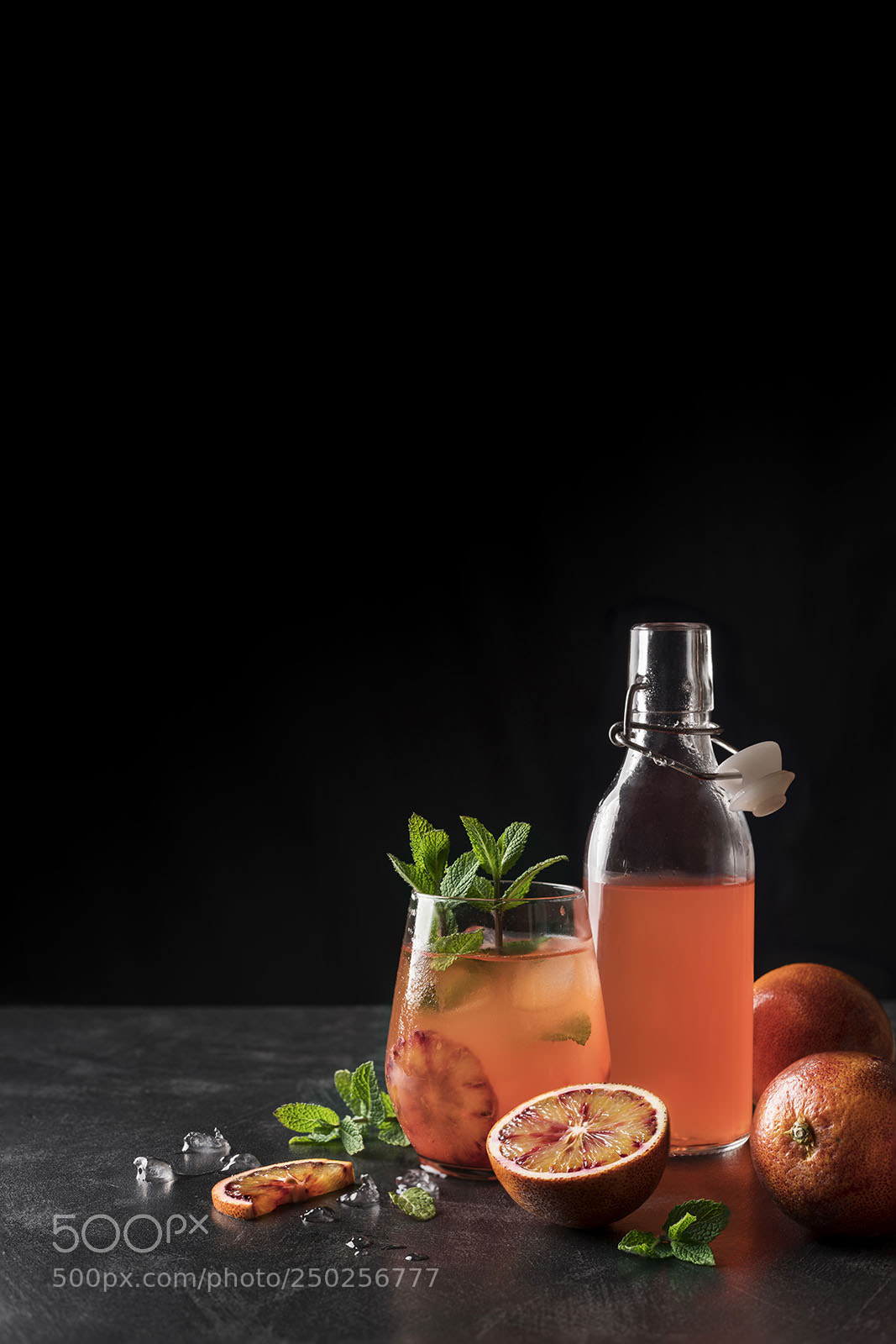 Sony a7R II sample photo. Blood oranges and mint photography