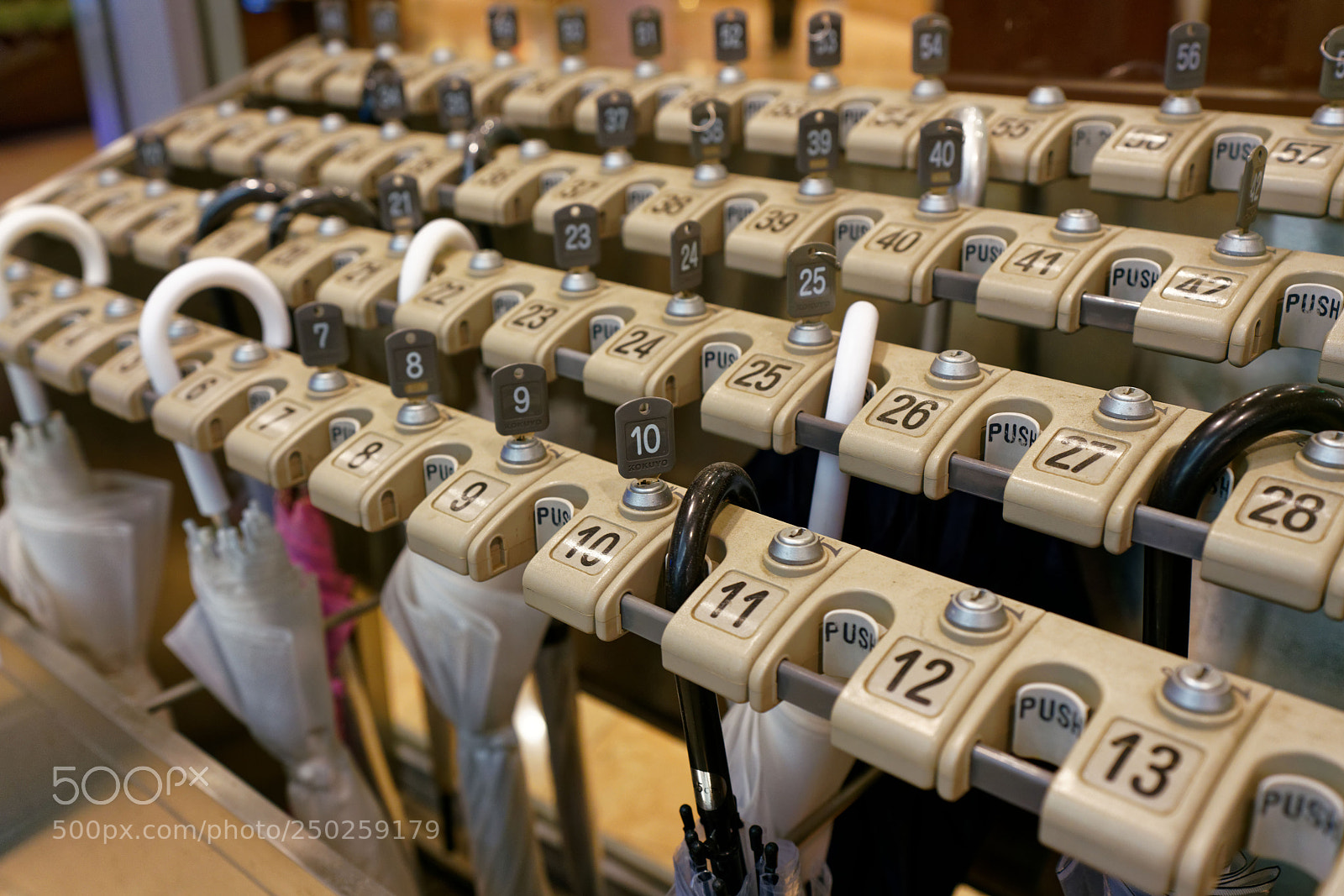 Sony a7R II sample photo. Umbrella parking photography