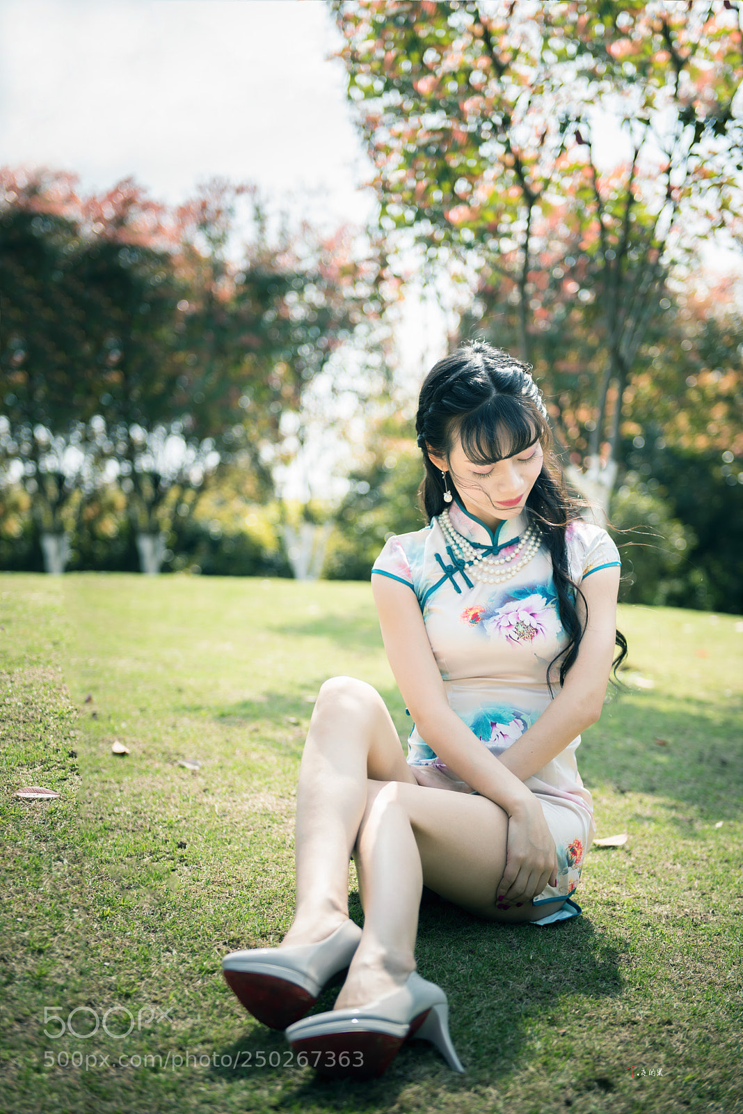Nikon D810 sample photo. Cheongsam woman photography