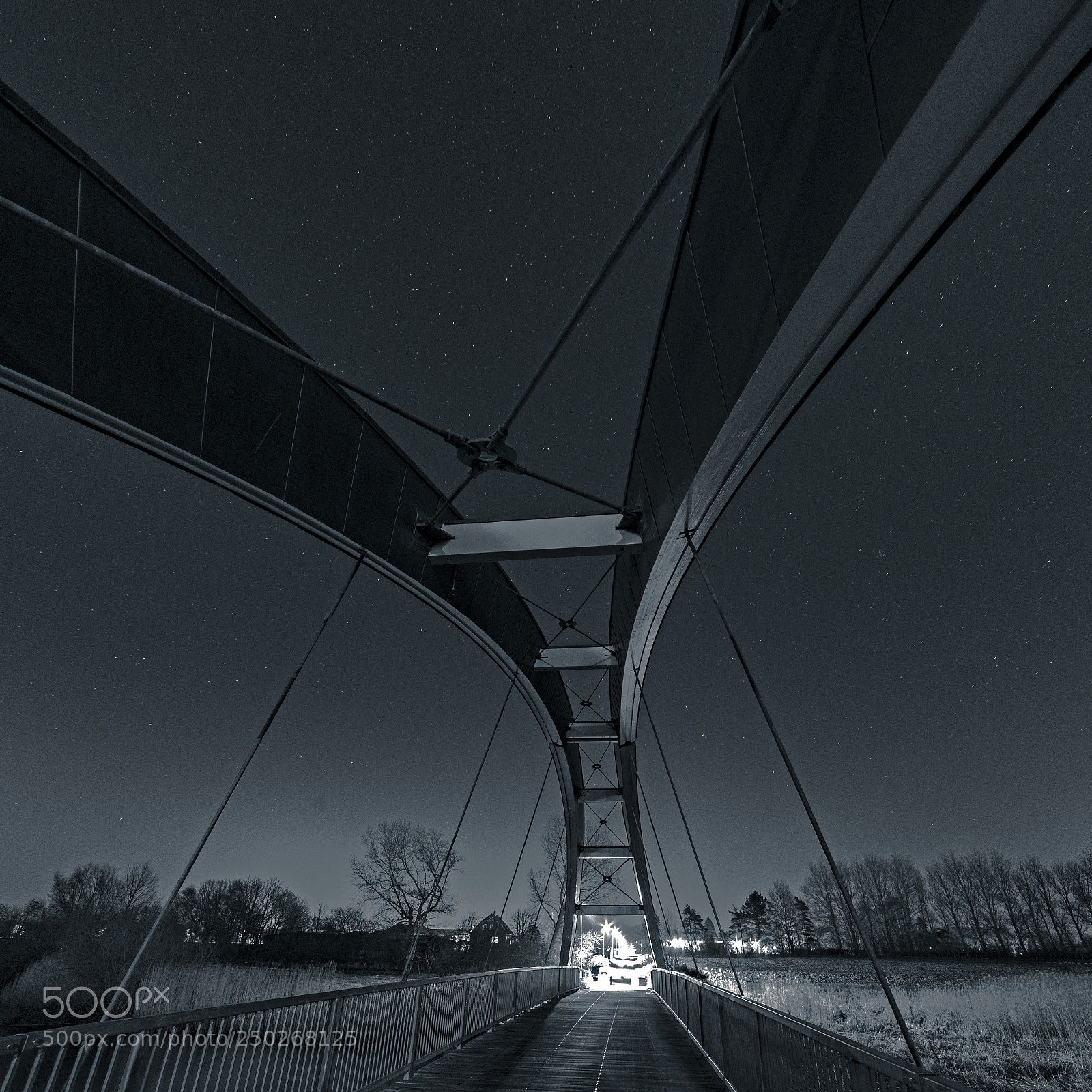 Nikon D750 sample photo. Bridge by night photography