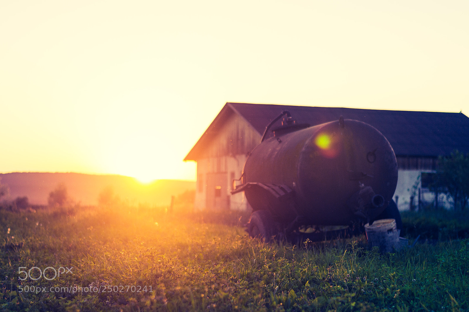 Nikon D3100 sample photo. Sunset at the village photography