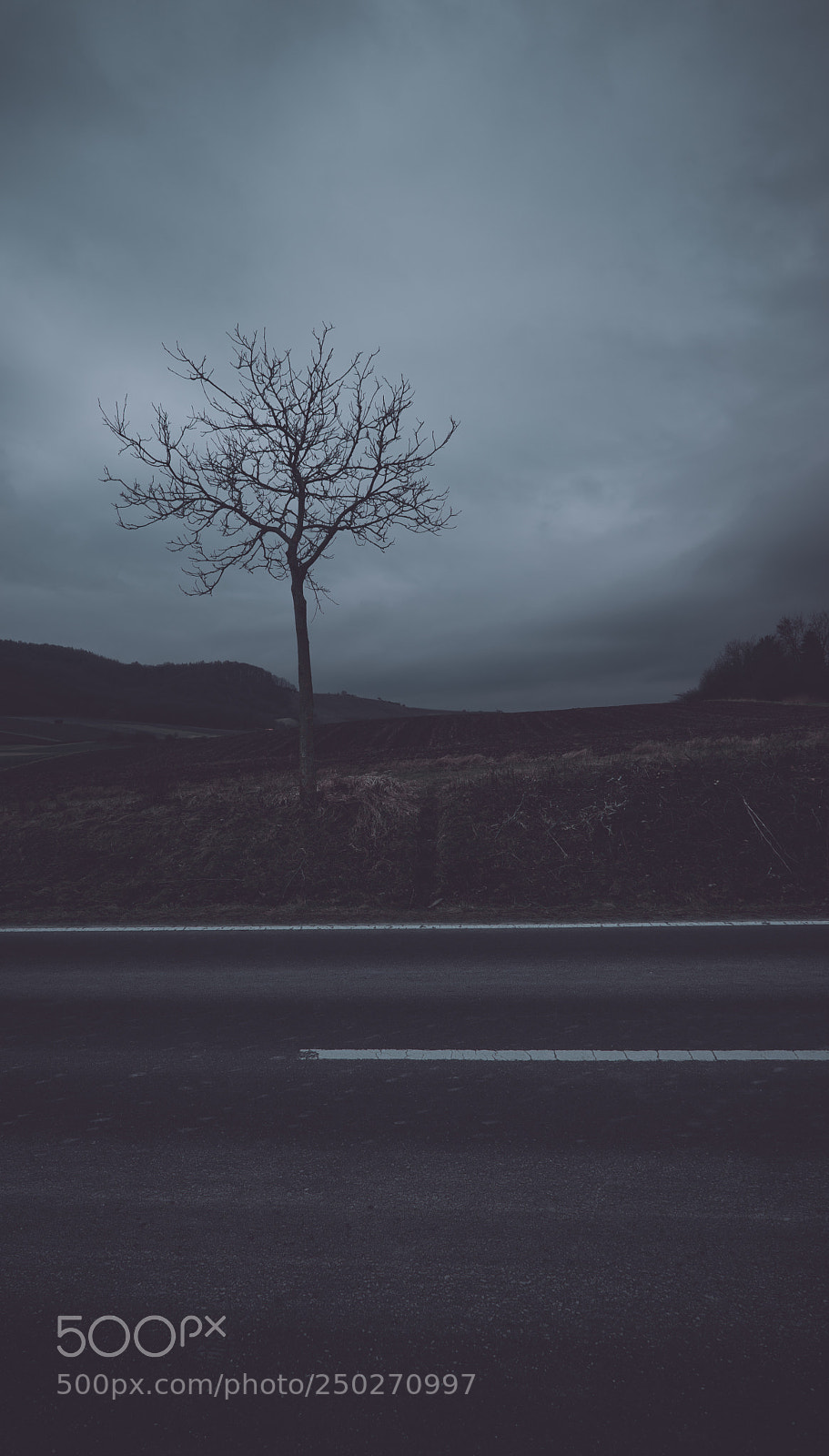 Sony a7 sample photo. Dark street view to photography