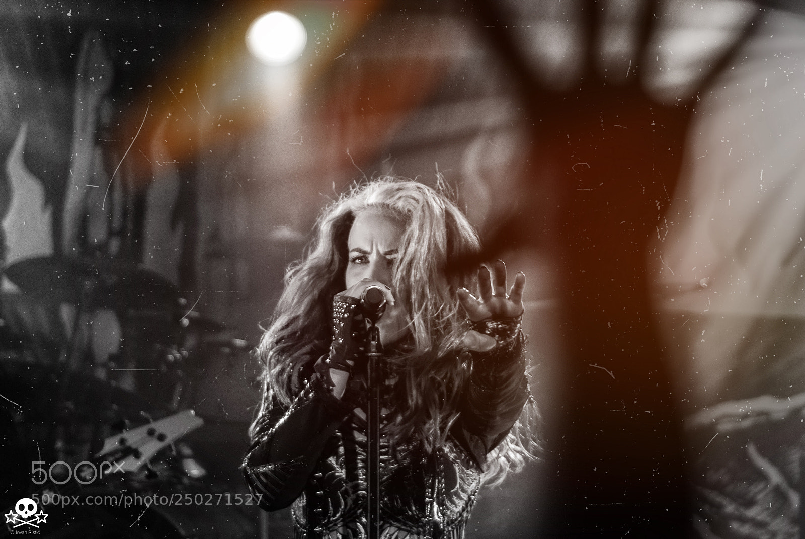 Nikon D200 sample photo. Arch enemy in concert photography