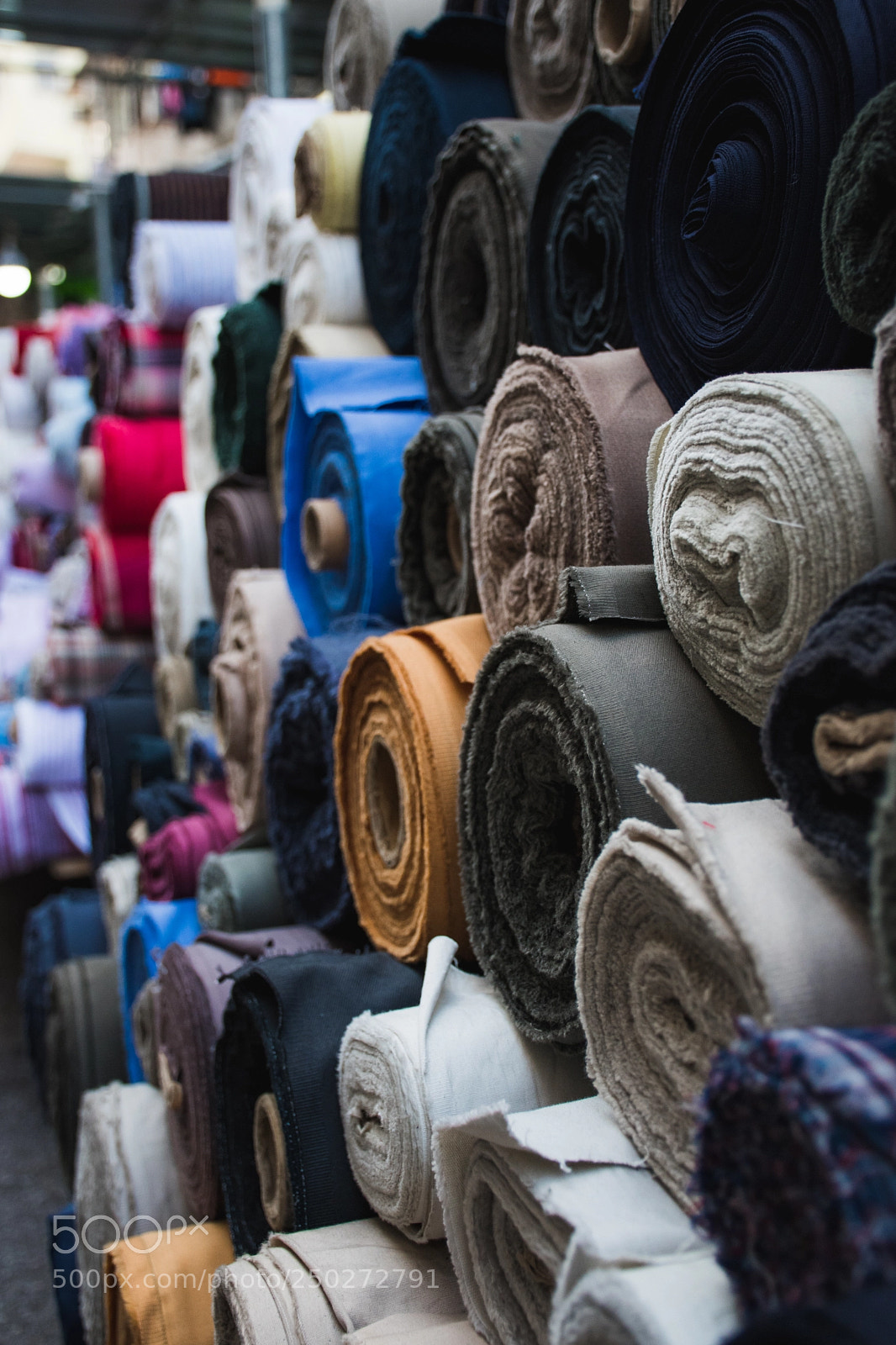 Nikon D5600 sample photo. Street selling fabric photography
