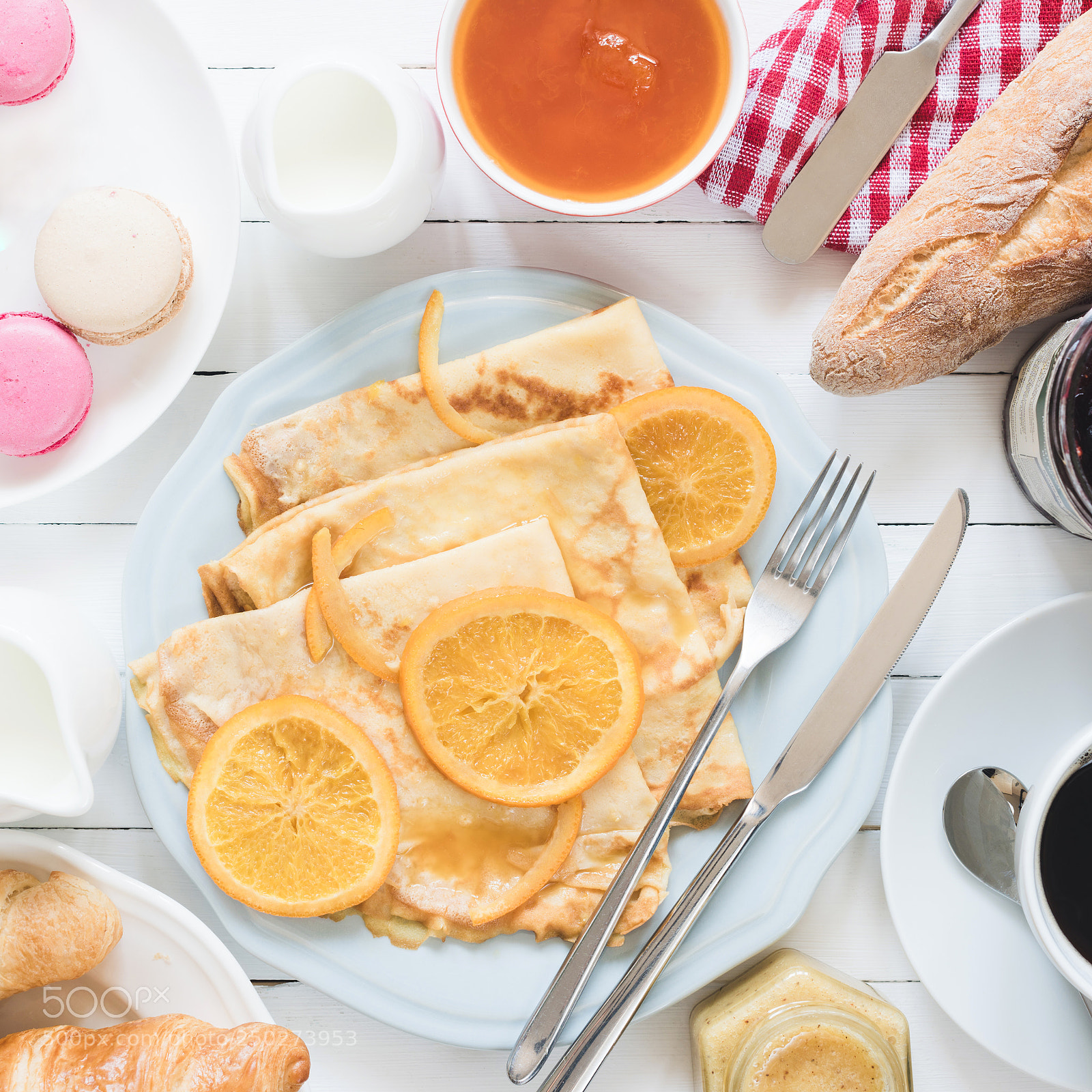 Nikon D810 sample photo. Crepes suzette on blue photography