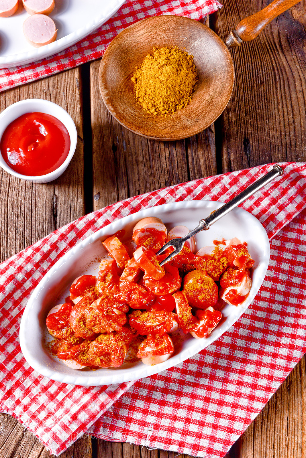 Nikon D810 sample photo. Sausage in curry sauce photography