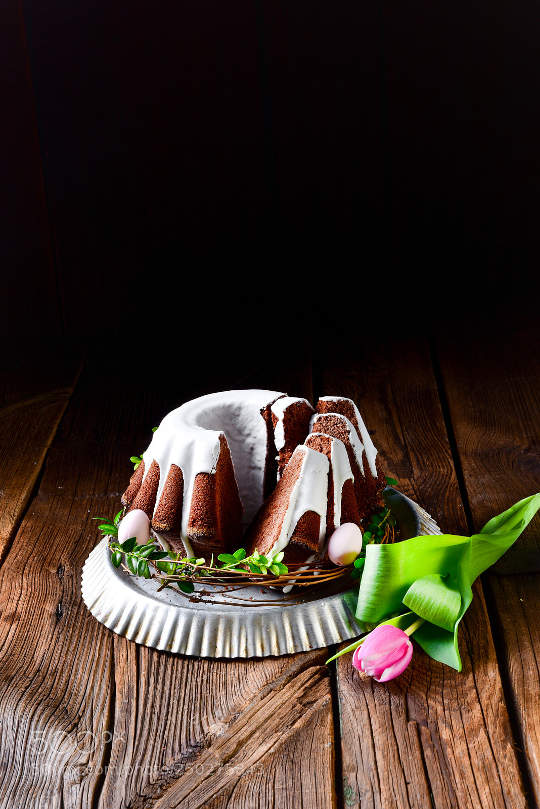Nikon D810 sample photo. Delicious chocolate spring cake photography