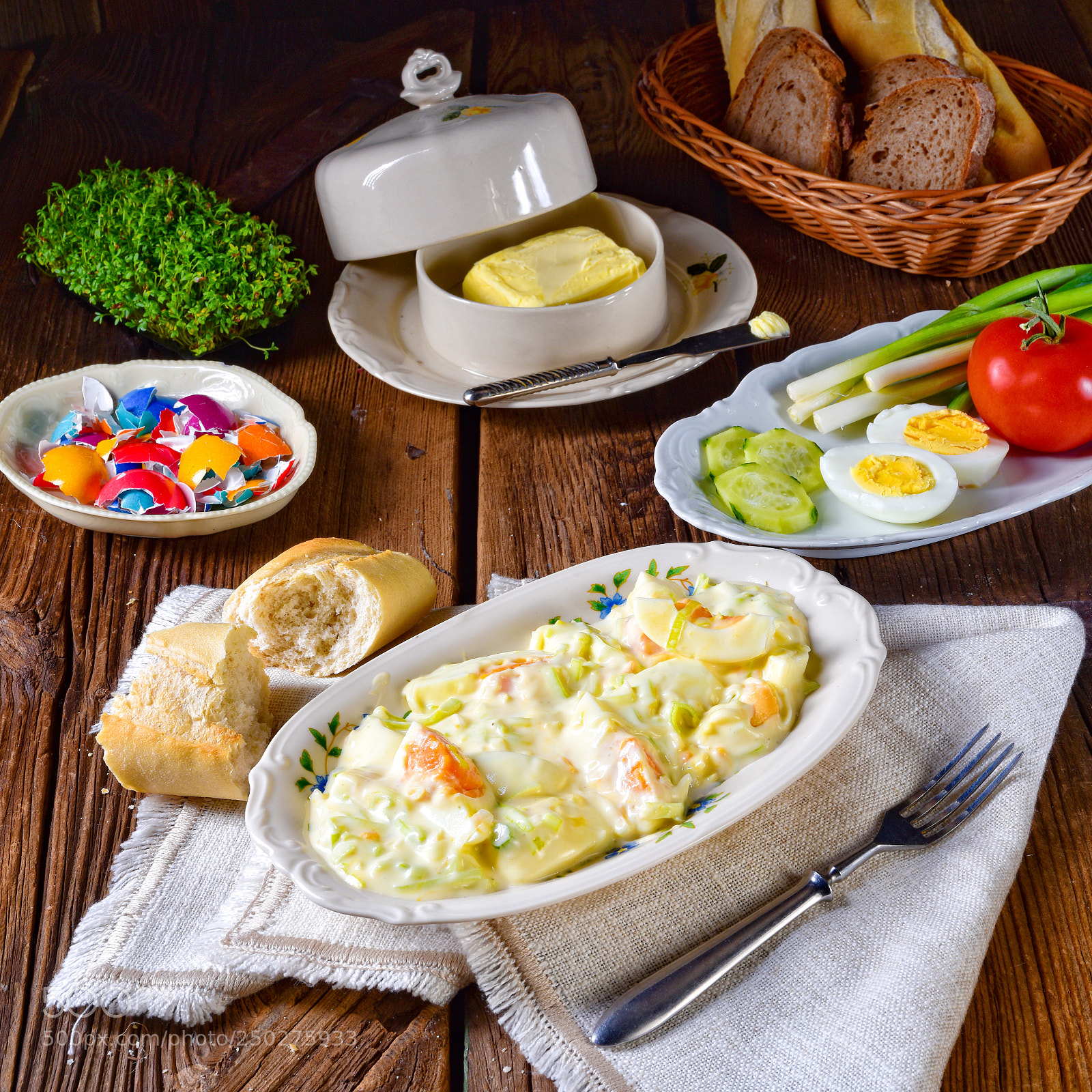 Nikon D810 sample photo. Rustic spring egg salad photography