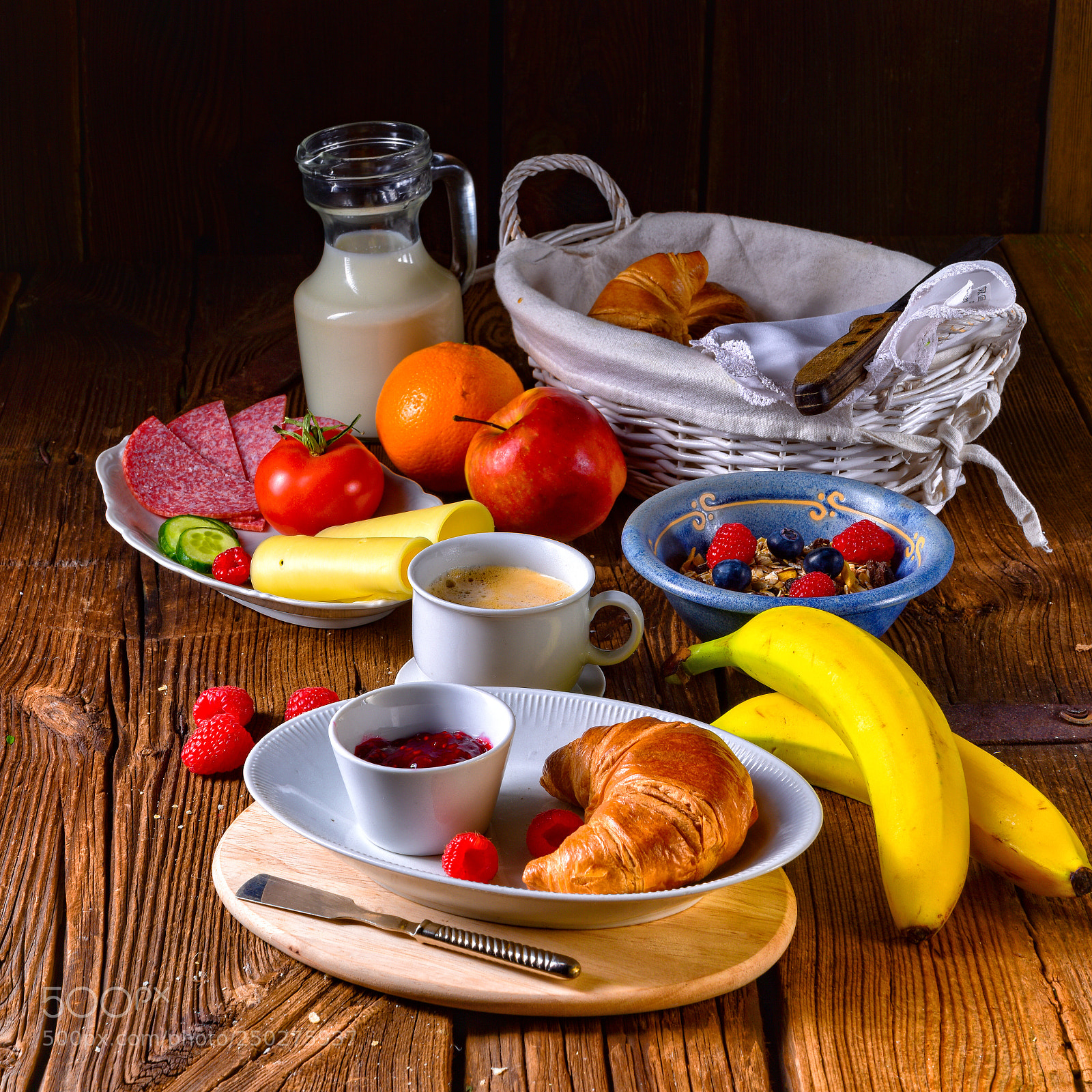 Nikon D810 sample photo. Delicious croissant breakfast photography