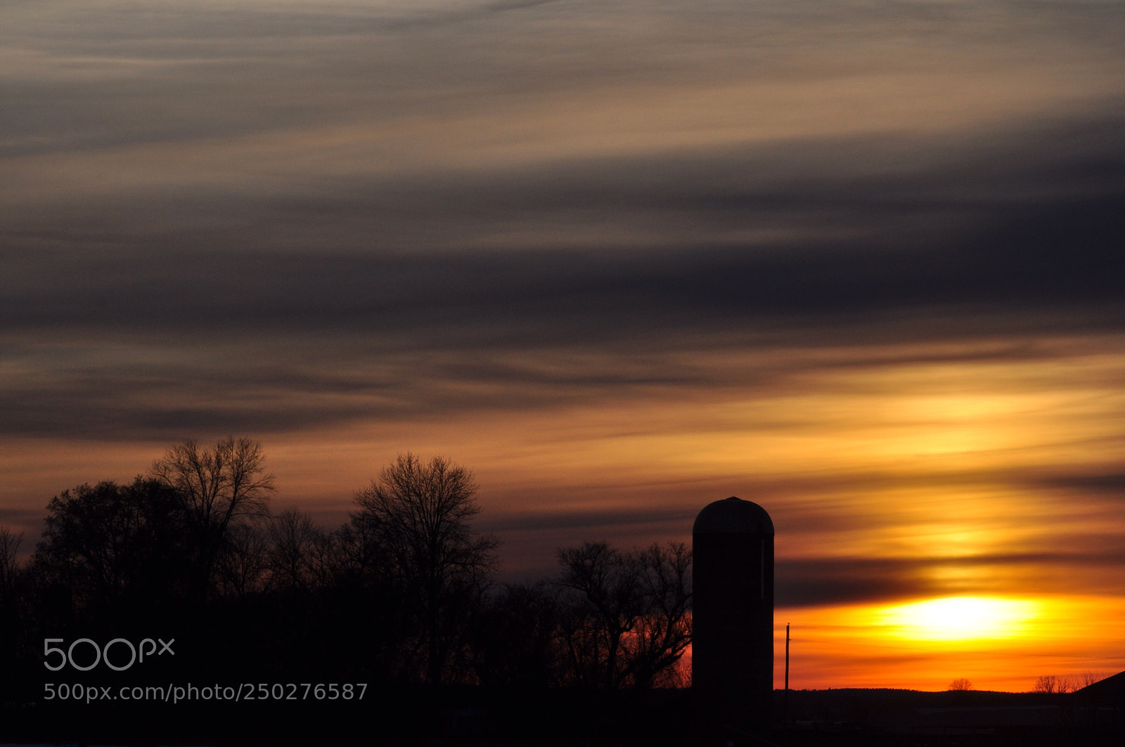 Nikon D5000 sample photo. Silo sunset photography