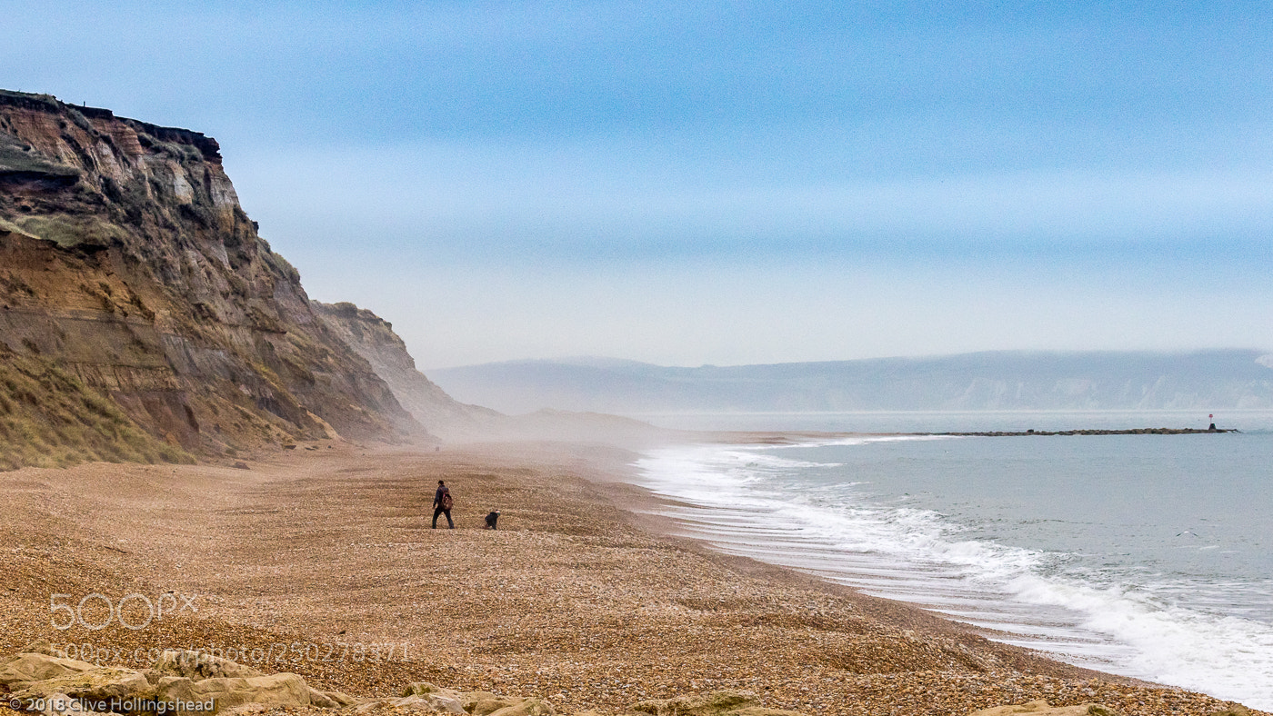 Canon EOS 7D Mark II sample photo. Misty morning beach walk photography