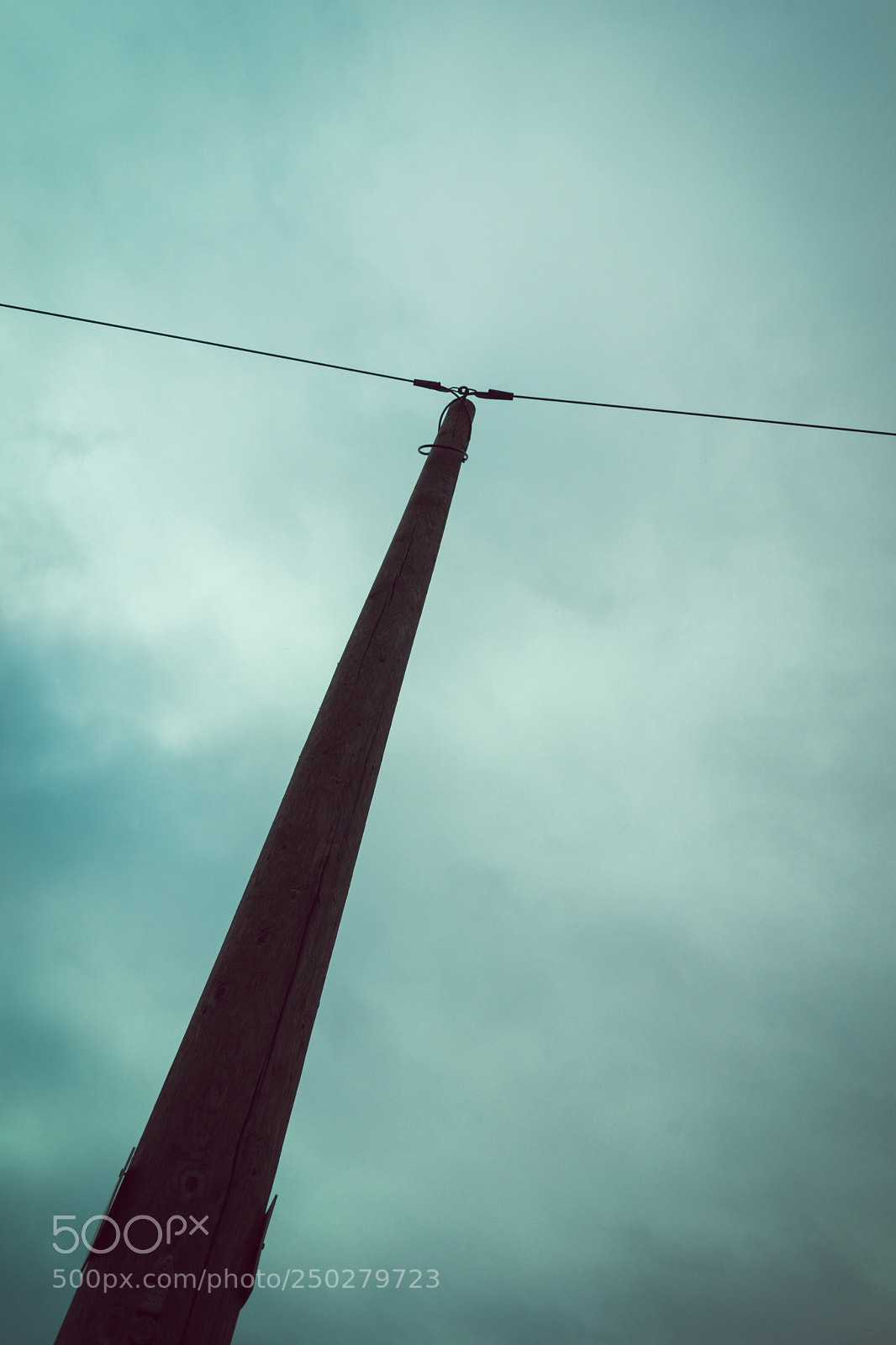 Sony a7 sample photo. Wooden power pylon in photography
