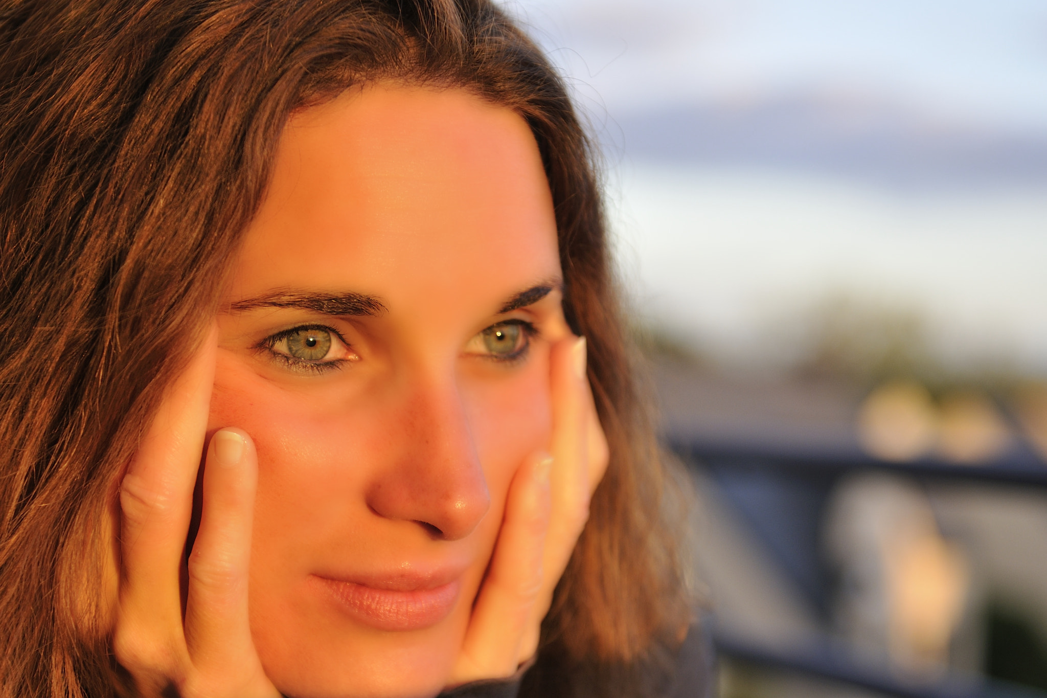 Nikon AF-S Nikkor 24-70mm F2.8G ED sample photo. Sunset portrait photography