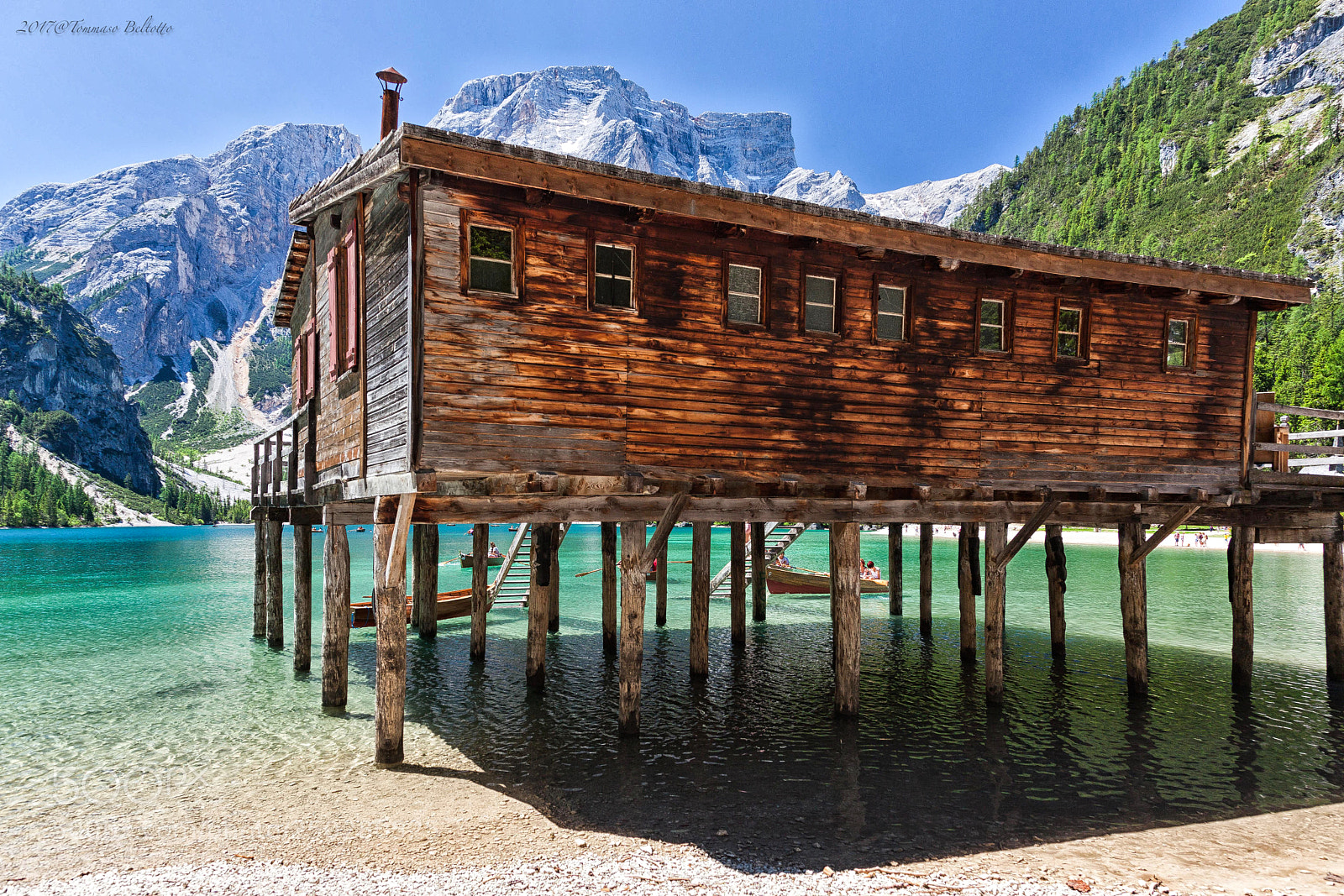 Canon EOS 5D Mark II sample photo. Detail of braies lake photography