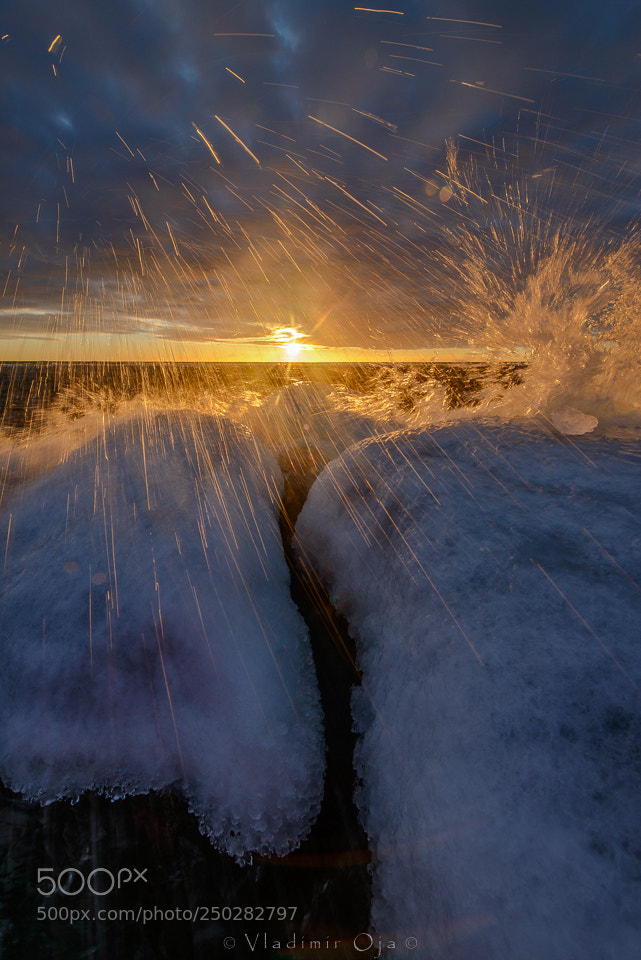 Nikon D800 sample photo. The wave photography