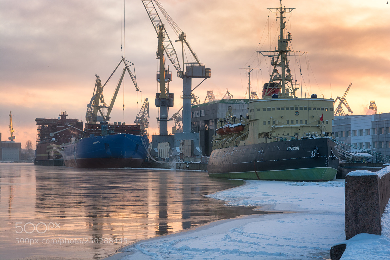 Nikon D7100 sample photo. Sunset at the shipyards photography