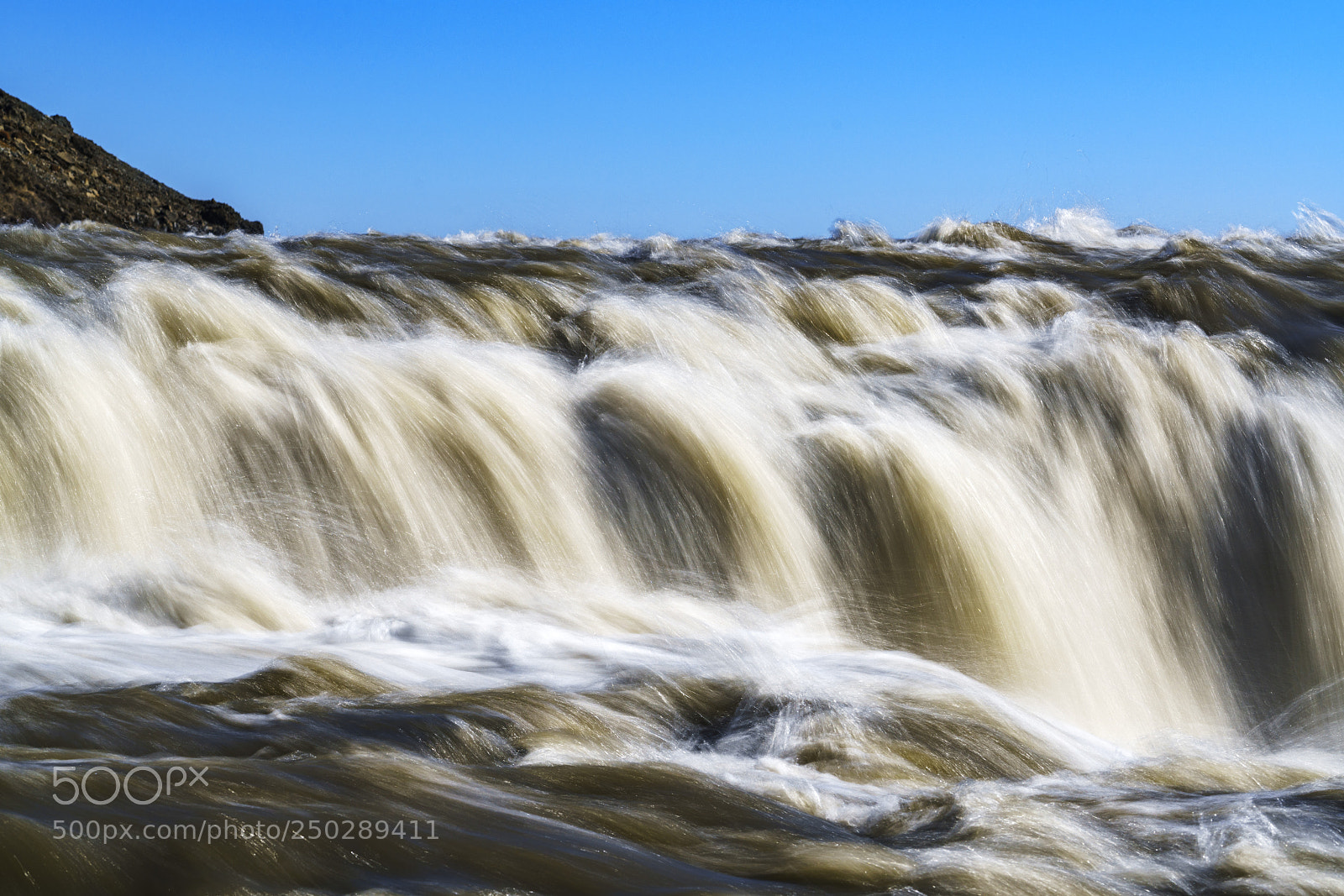 Sony a7R II sample photo. Detail of gullfoss photography