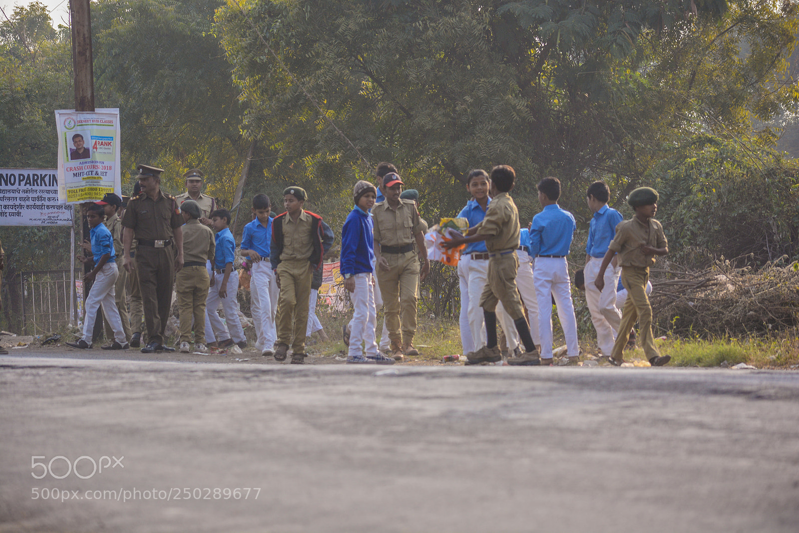 Nikon D5200 sample photo. Students cleaning roads on photography
