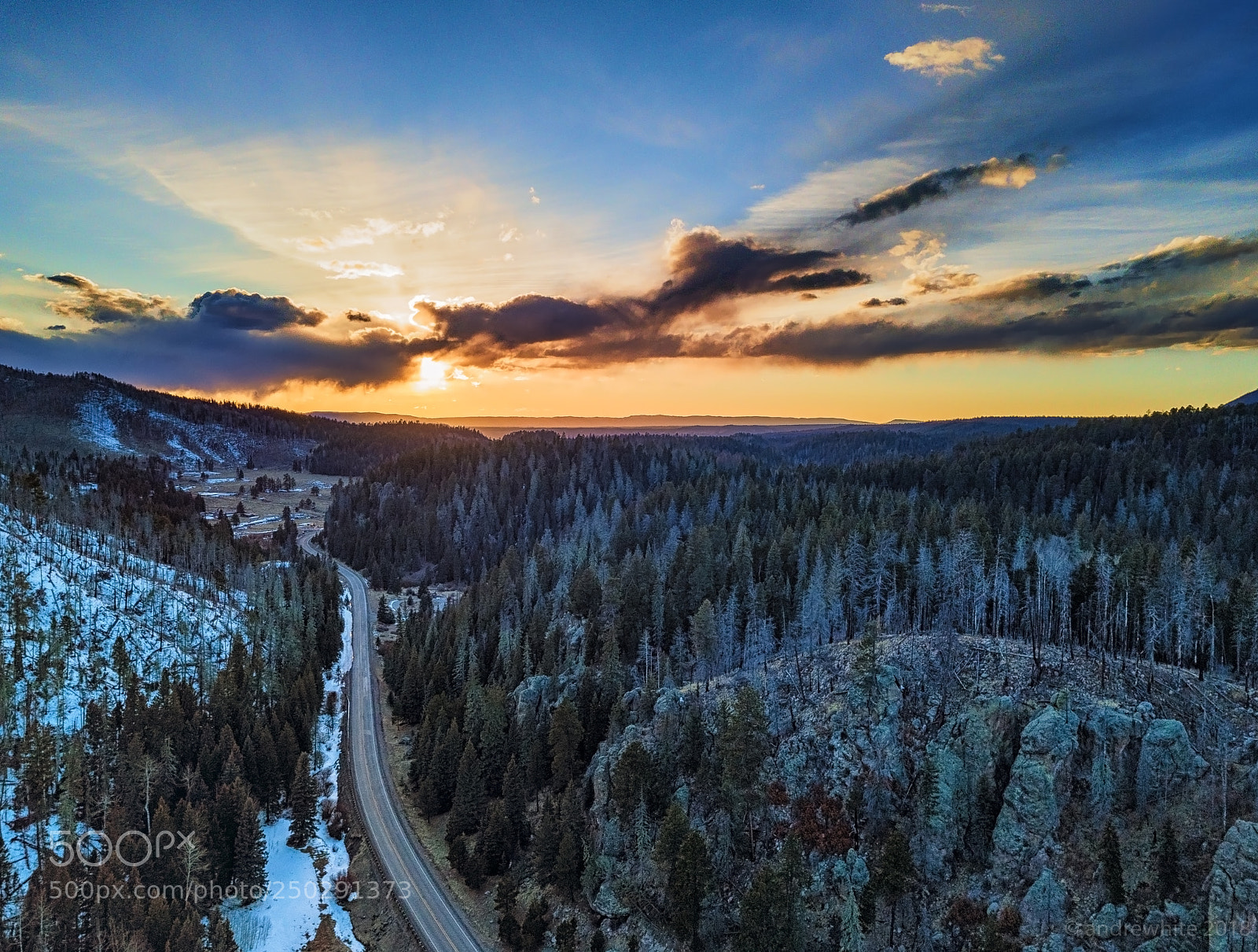DJI FC220 sample photo. Sun setting photography