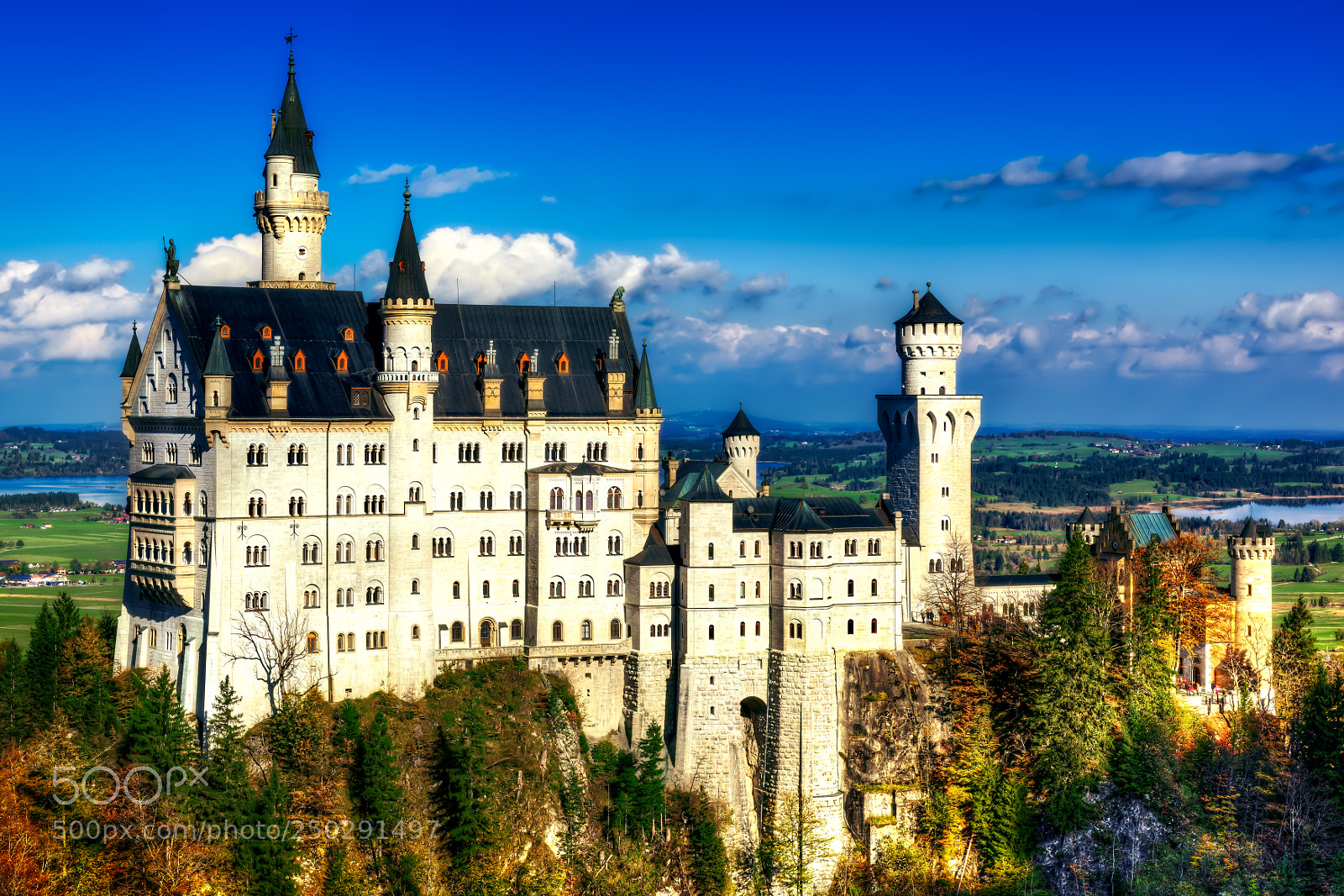 Nikon D810 sample photo. Neuschwanstein castle photography